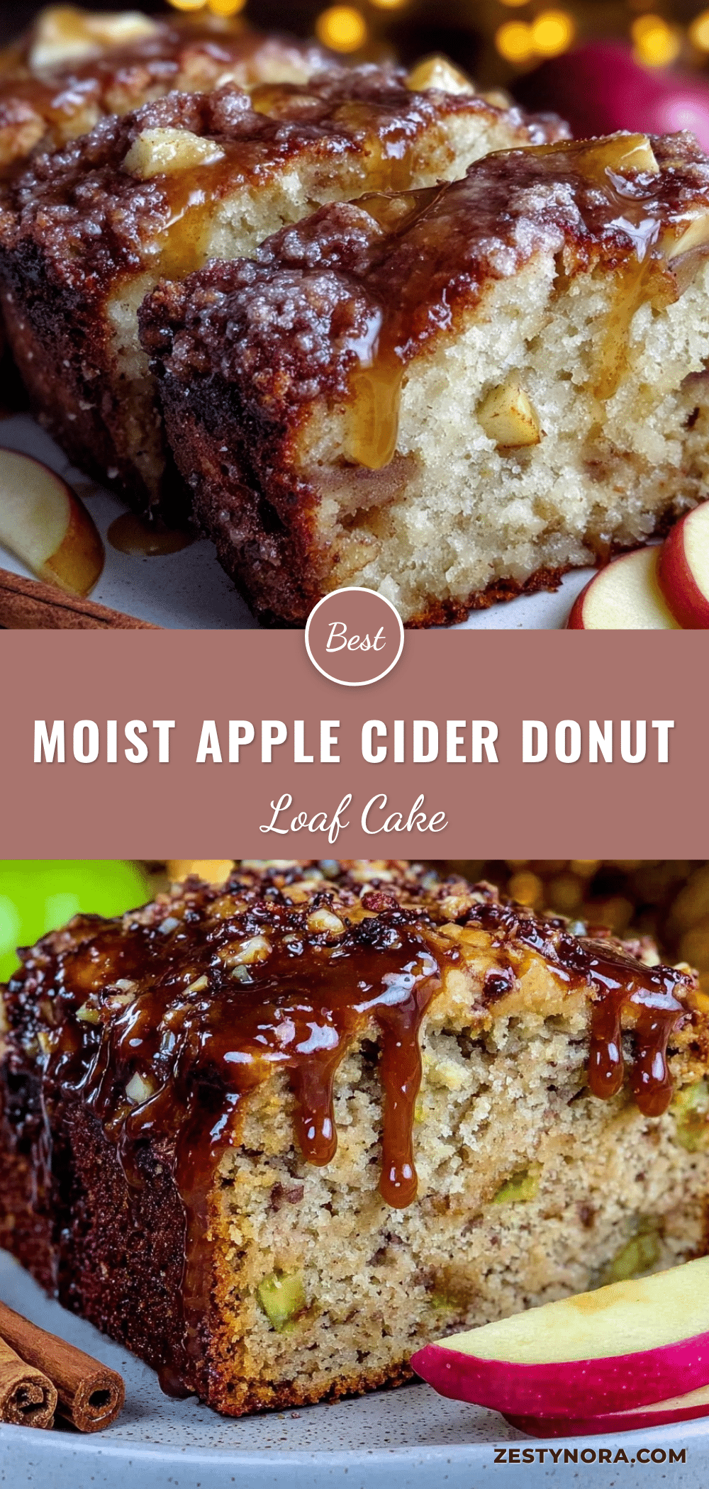 apple cider donut loaf cake recipe