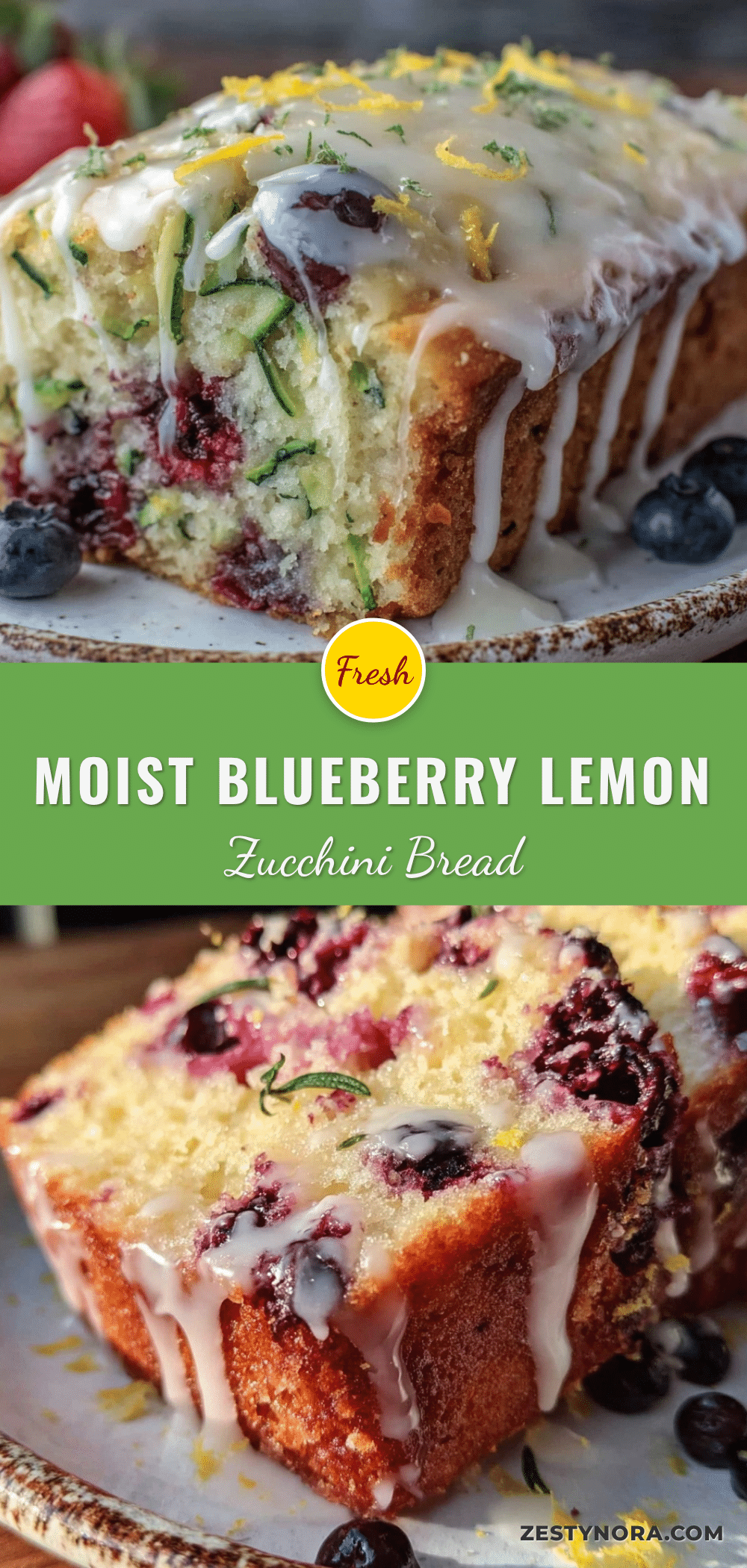 blueberry lemon zucchini bread recipe