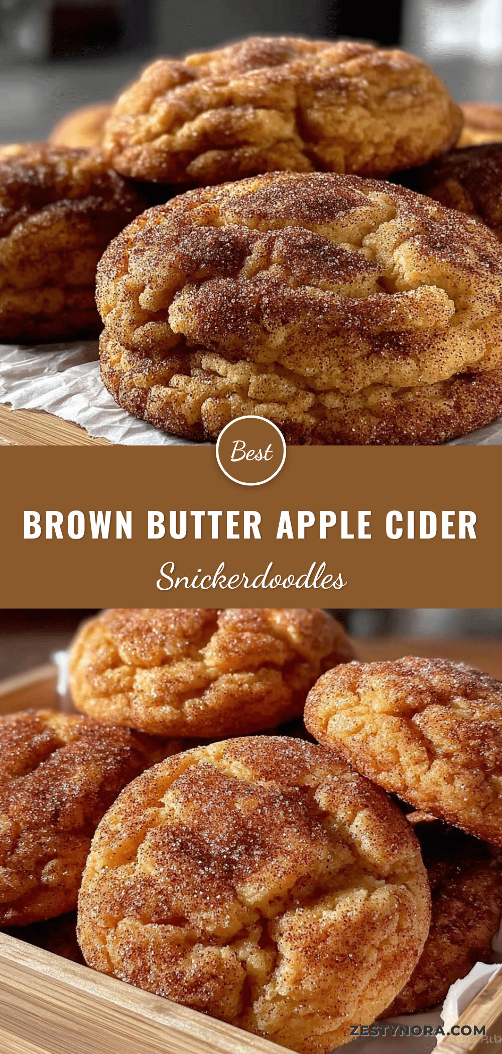 brown butter apple cider snickerdoodles recipe