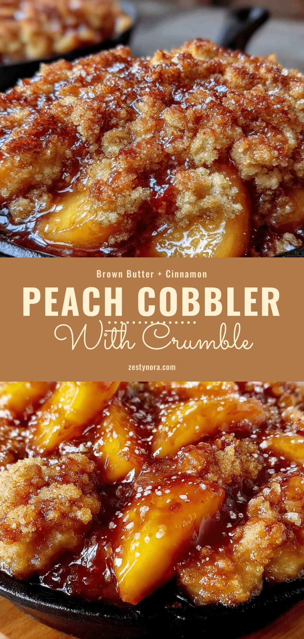 brown butter peach cobbler recipe