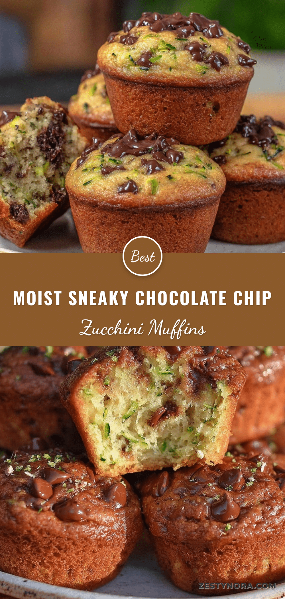 chocolate chip zucchini muffins recipe