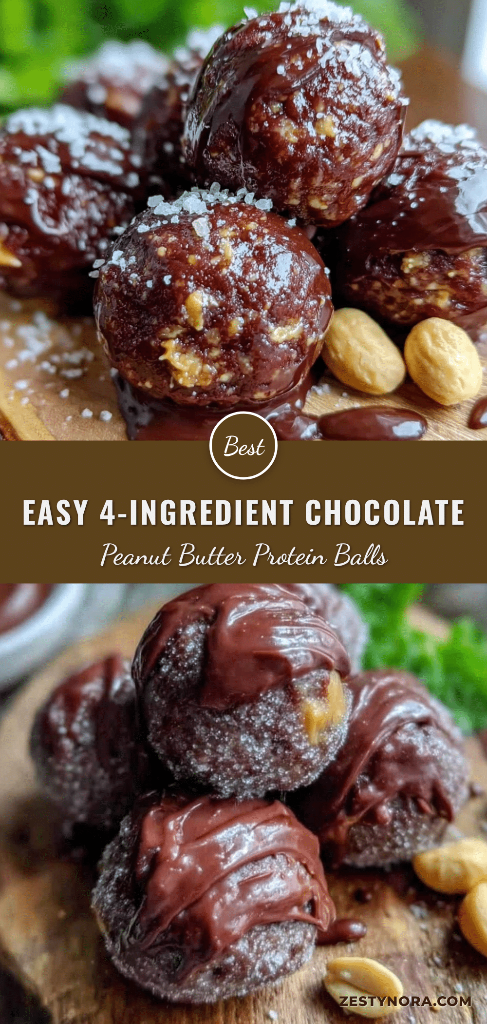 chocolate peanut butter protein balls recipe