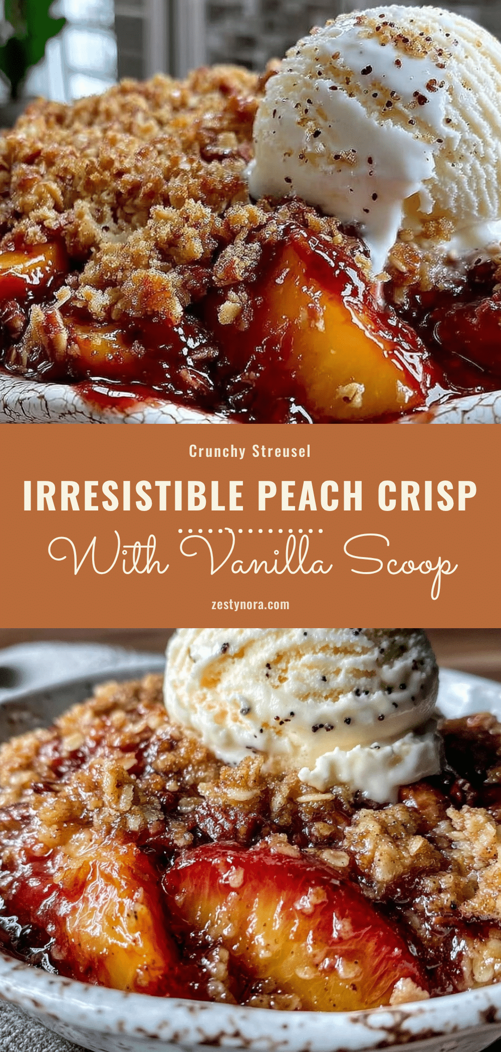 cozy peach crisp recipe