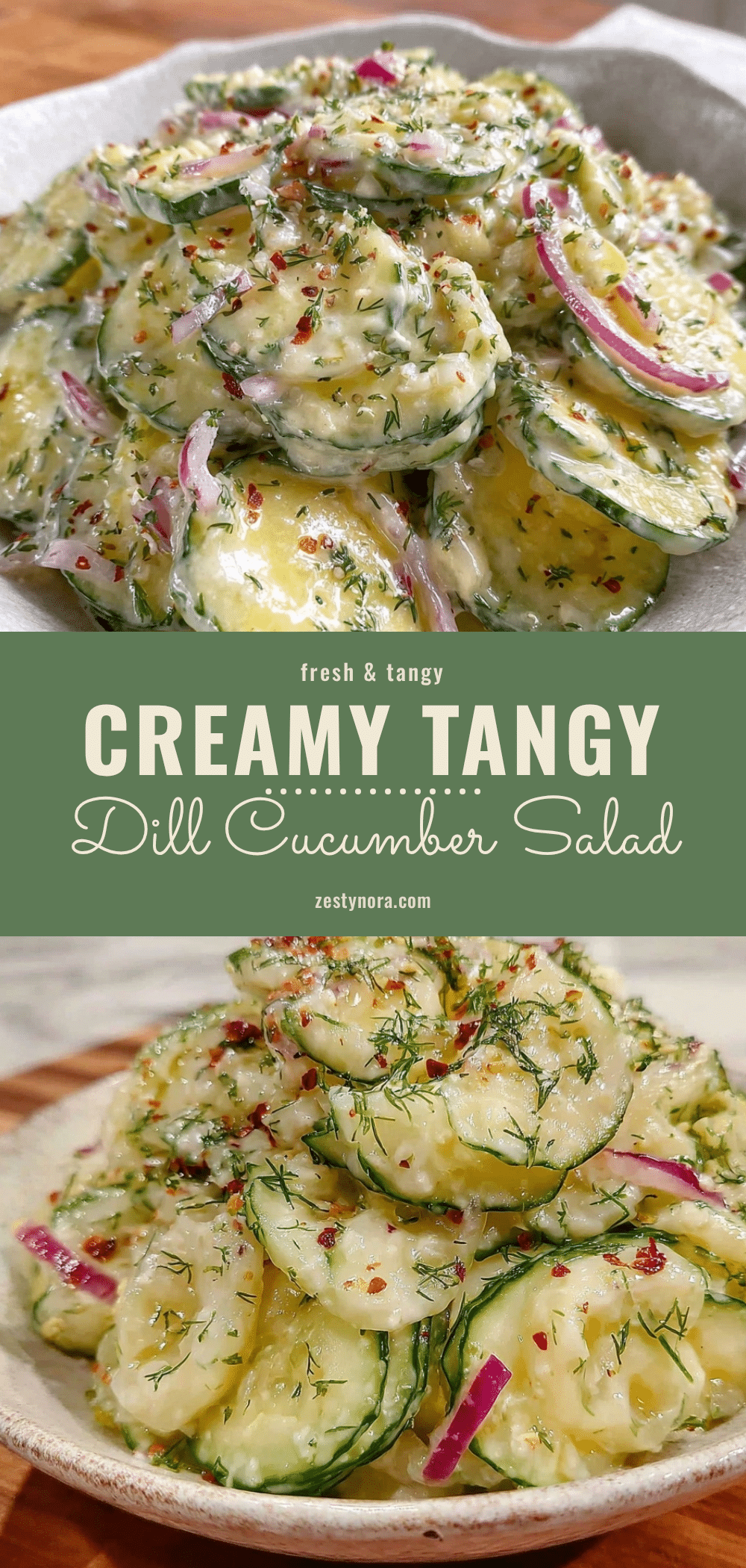 creamy dill cucumber salad recipe