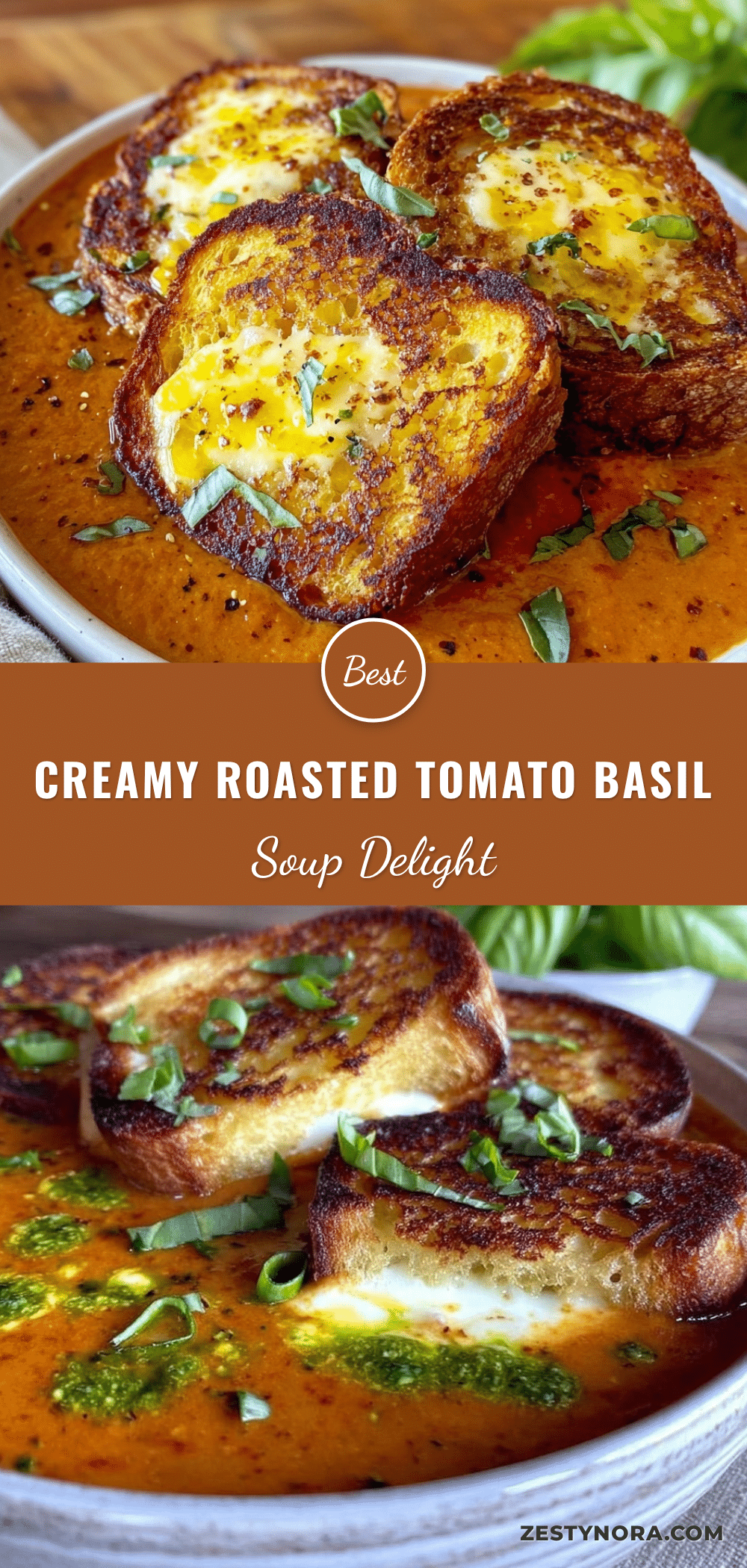 creamy roasted tomato basil soup recipe