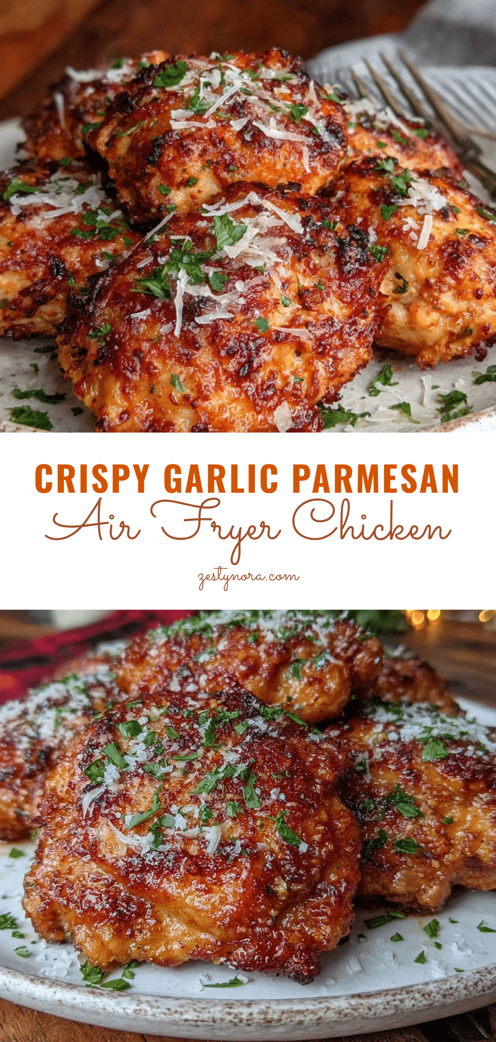 crispy garlic parmesan boneless chicken thighs recipe
