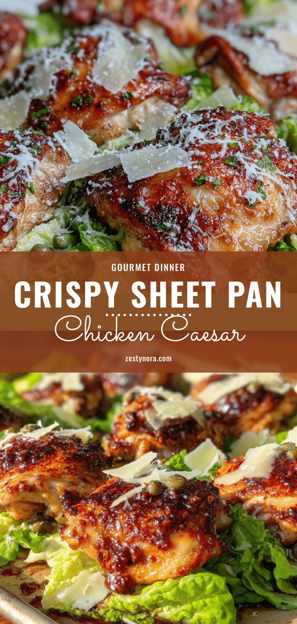 crispy sheet pan chicken caesar recipe