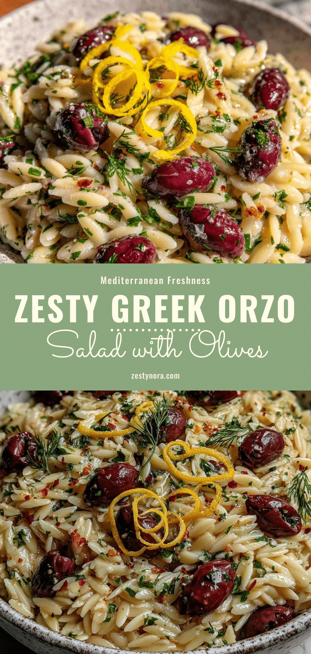 Fresh Greek Orzo Pasta Salad recipe