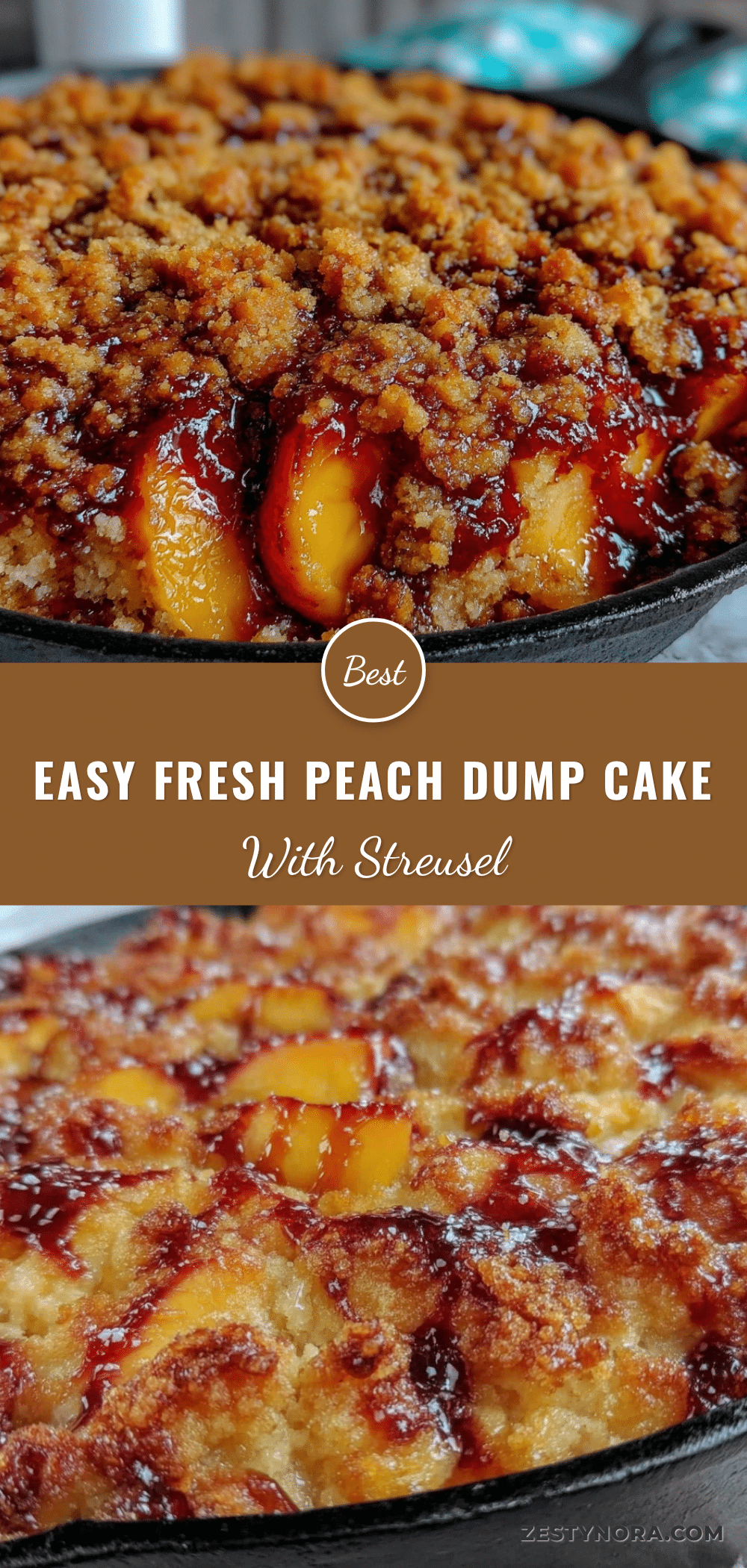 fresh peach dump cake recipe