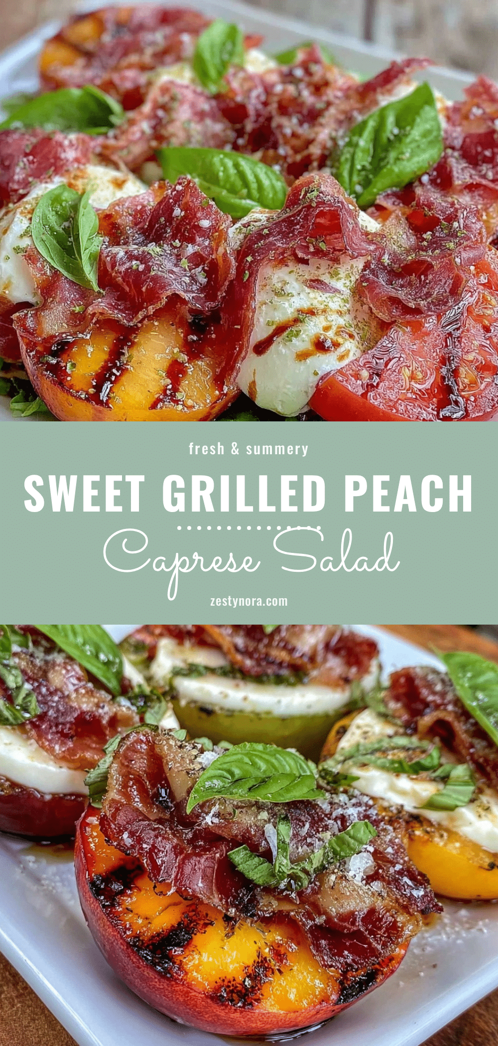 grilled peach caprese salad recipe