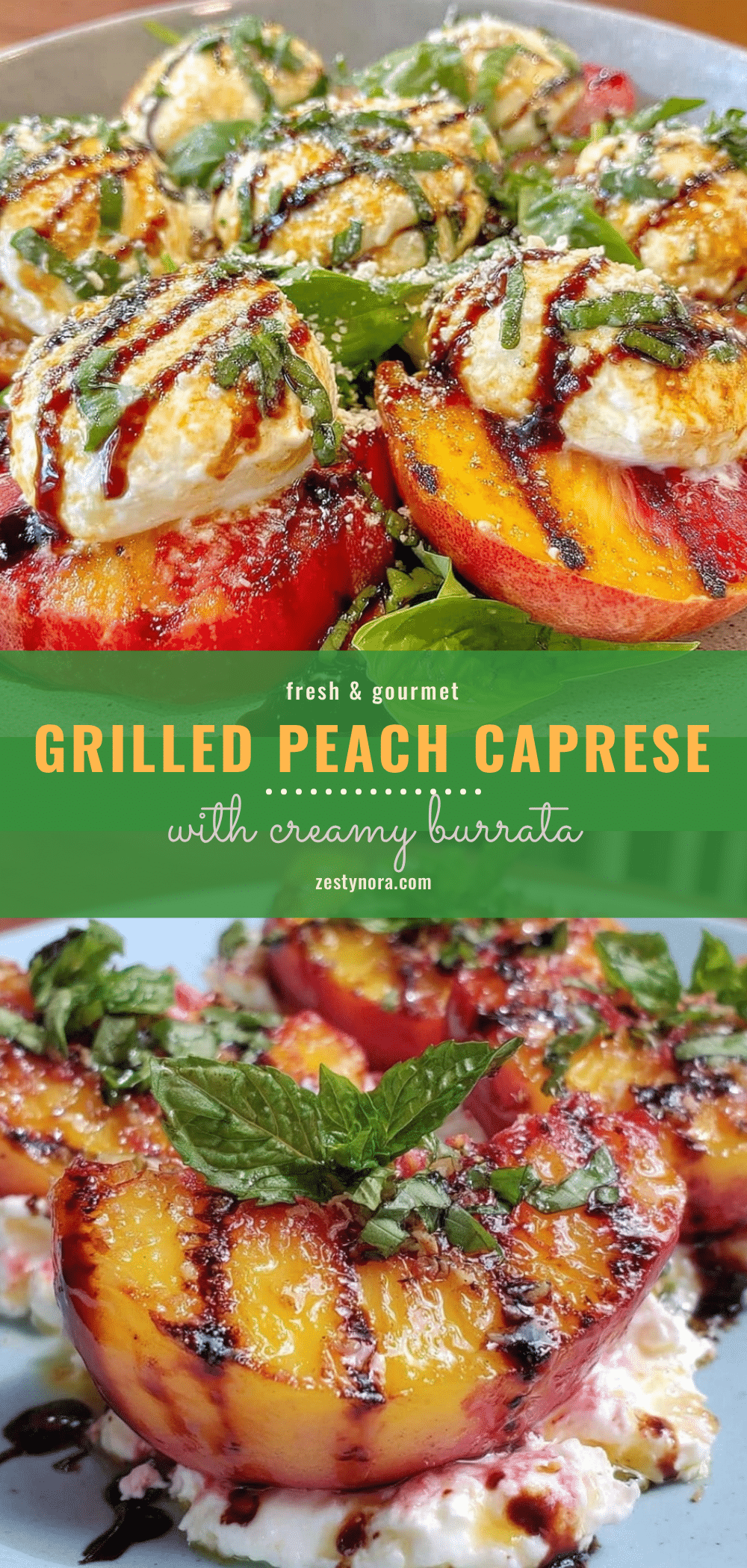 grilled peach caprese salad recipe