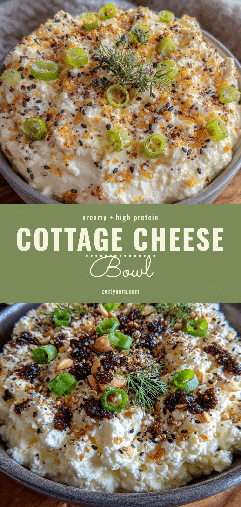 healthy no-cook high-protein cottage cheese bowl recipe