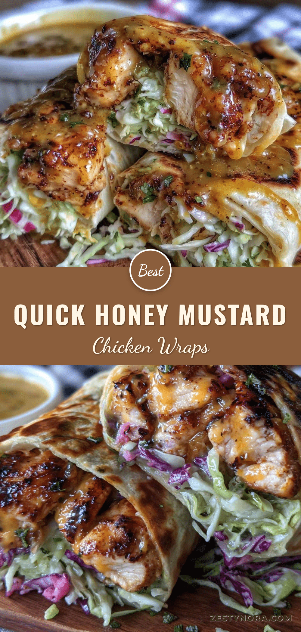 honey mustard chicken wrap recipe