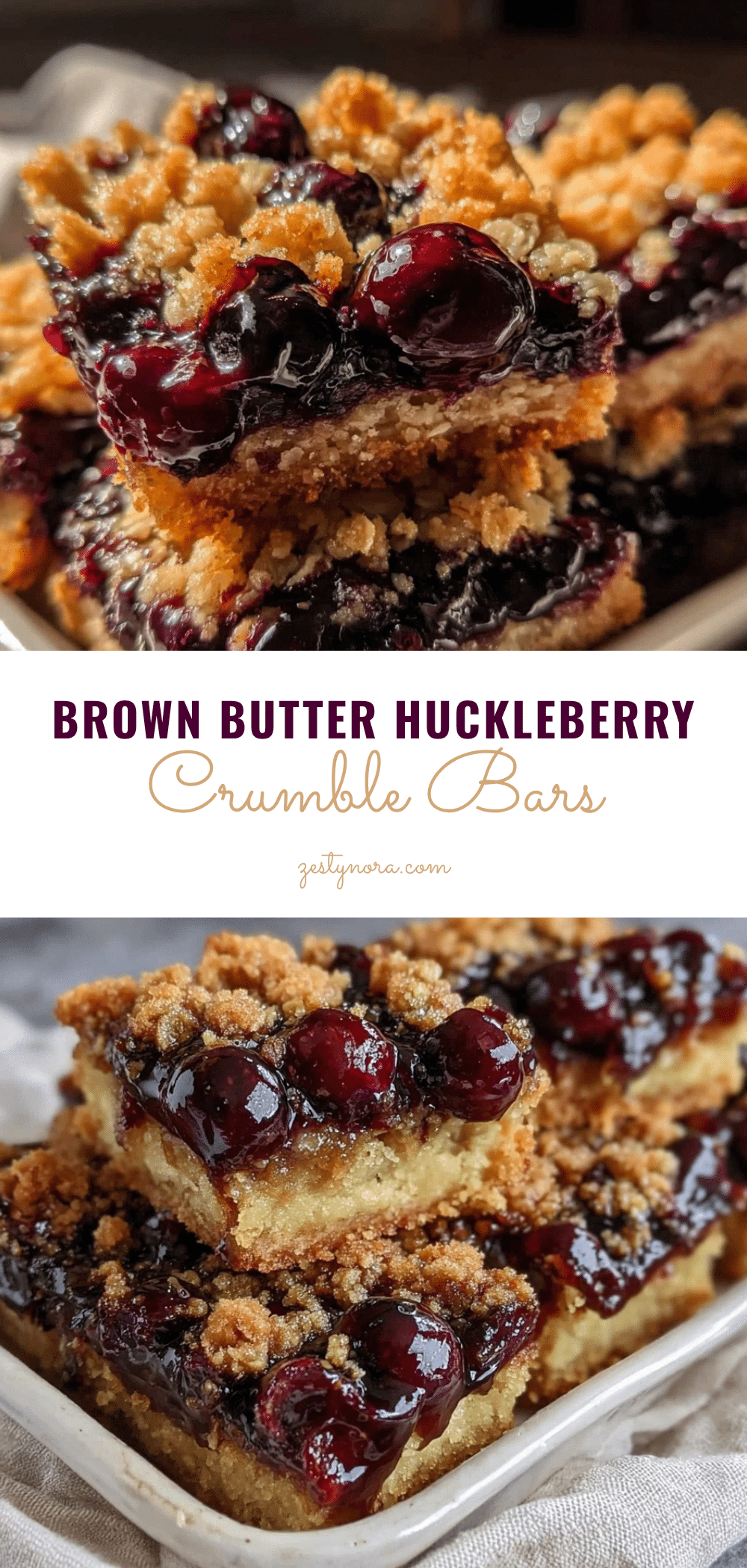 huckleberry crumble bars recipe