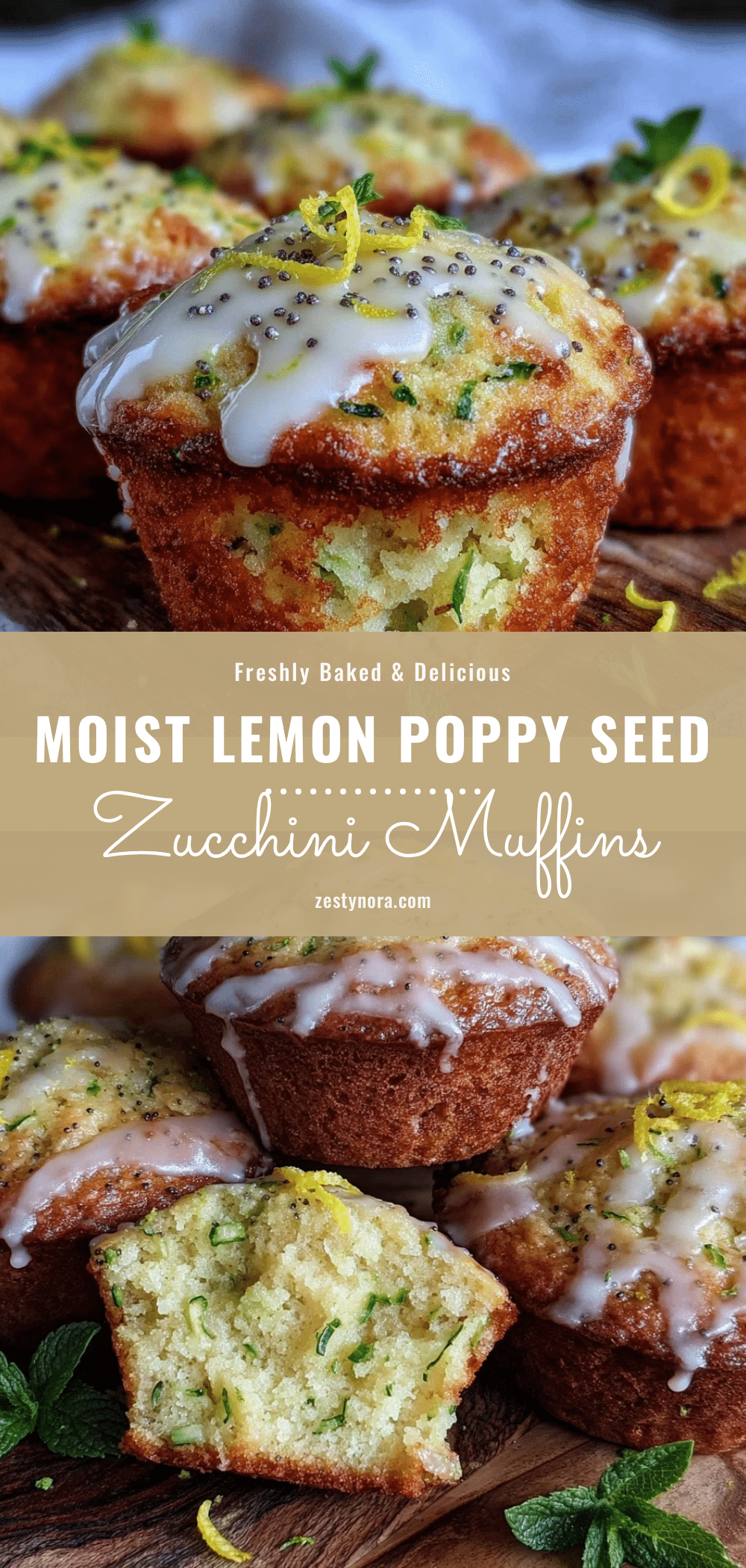 lemon poppy seed zucchini muffins recipe