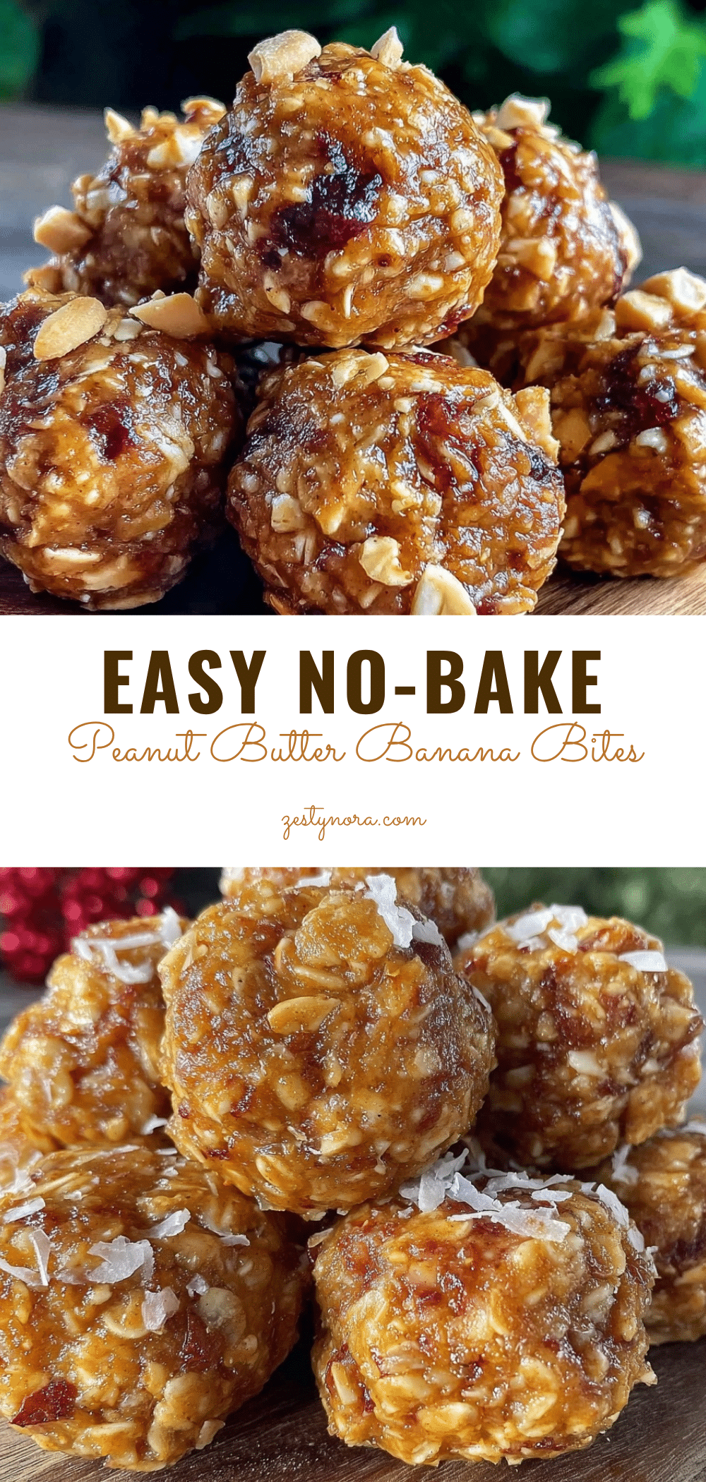 no-bake peanut butter banana energy bites recipe