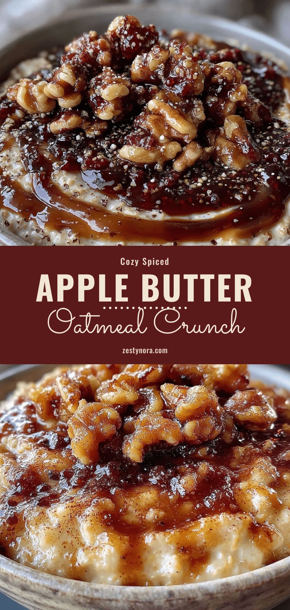 one-pot spiced apple butter oatmeal recipe