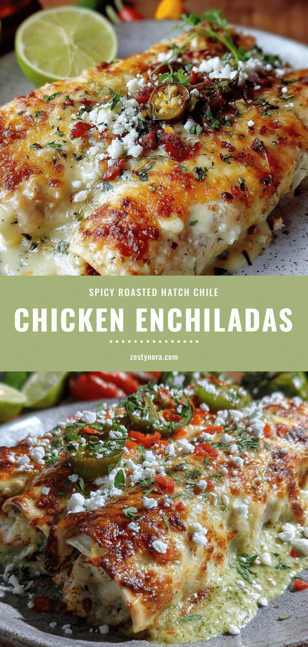 roasted hatch green chile chicken enchiladas recipe