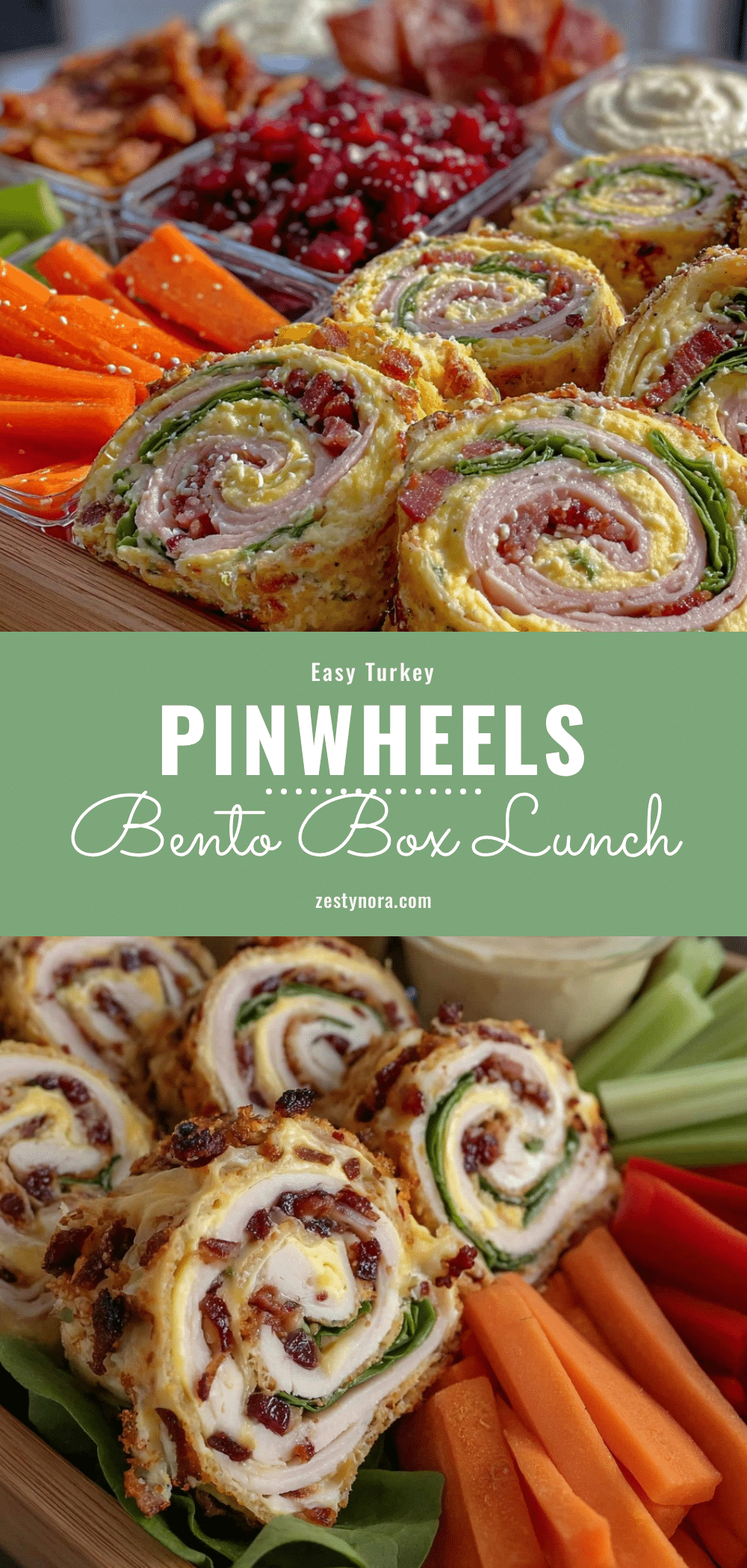 turkey pinwheels bento box lunch recipe