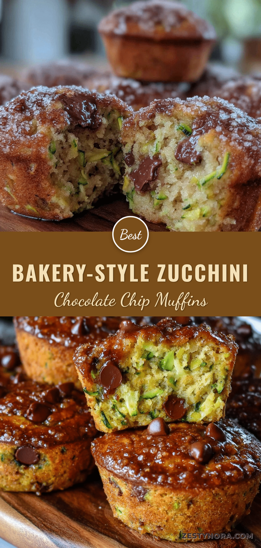 zucchini chocolate chip muffins recipe