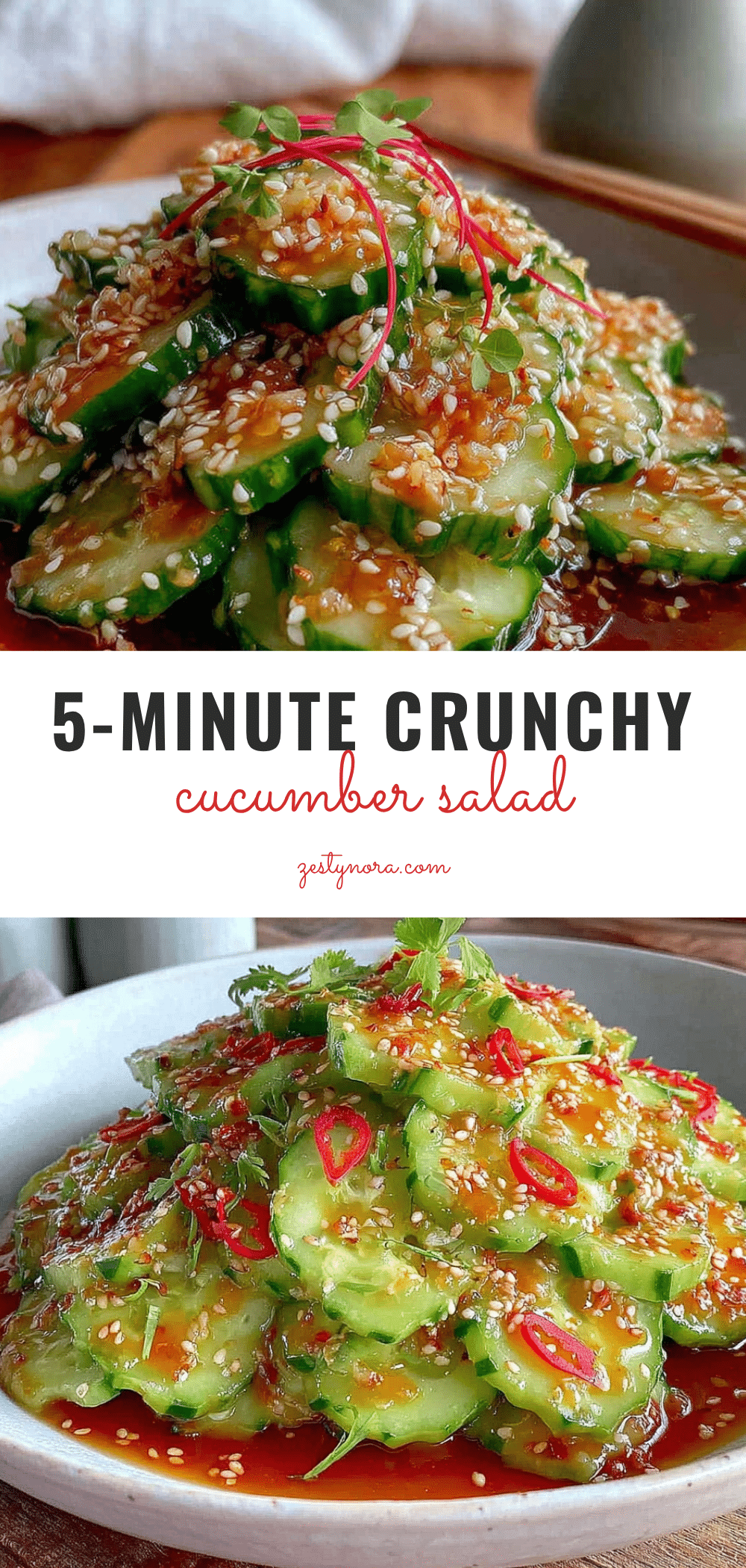 5-minute cucumber salad recipe