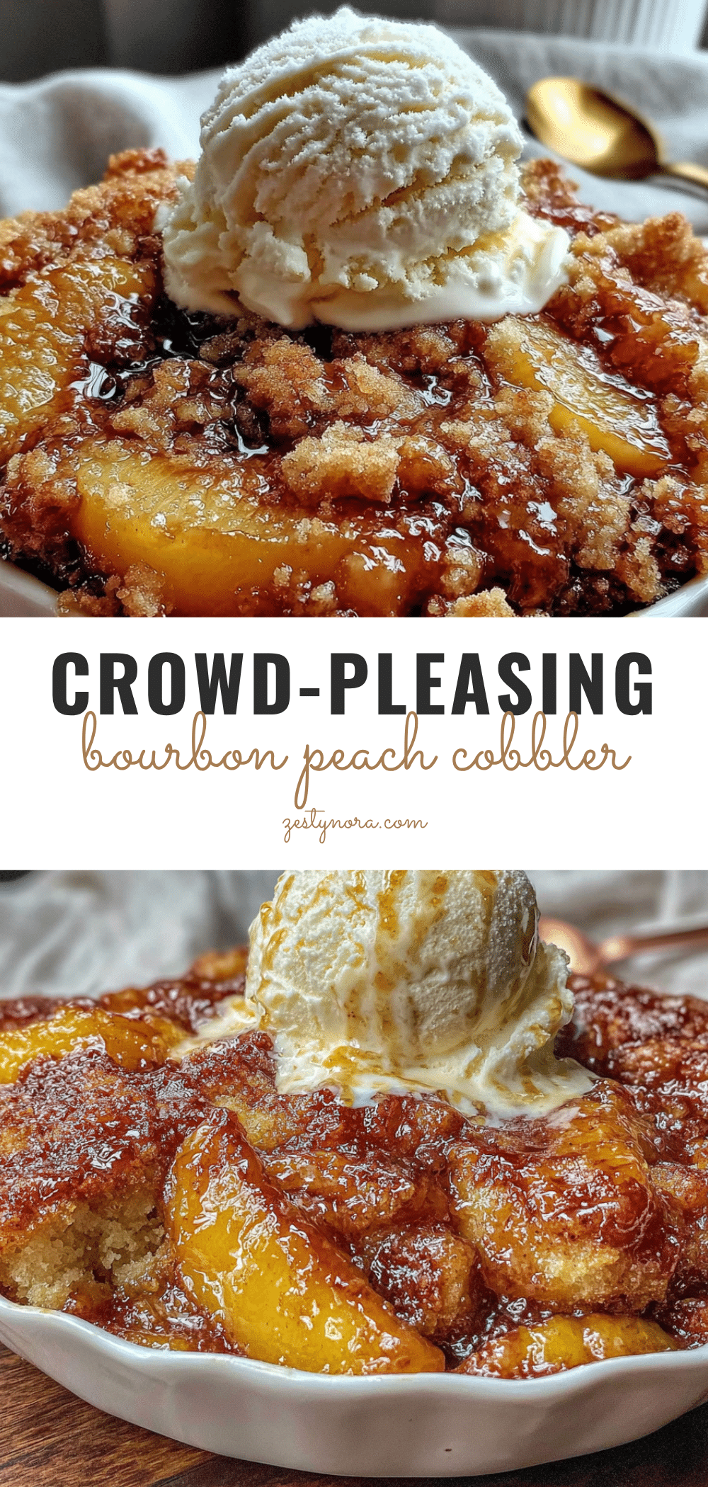 bourbon peach cobbler for a crowd recipe