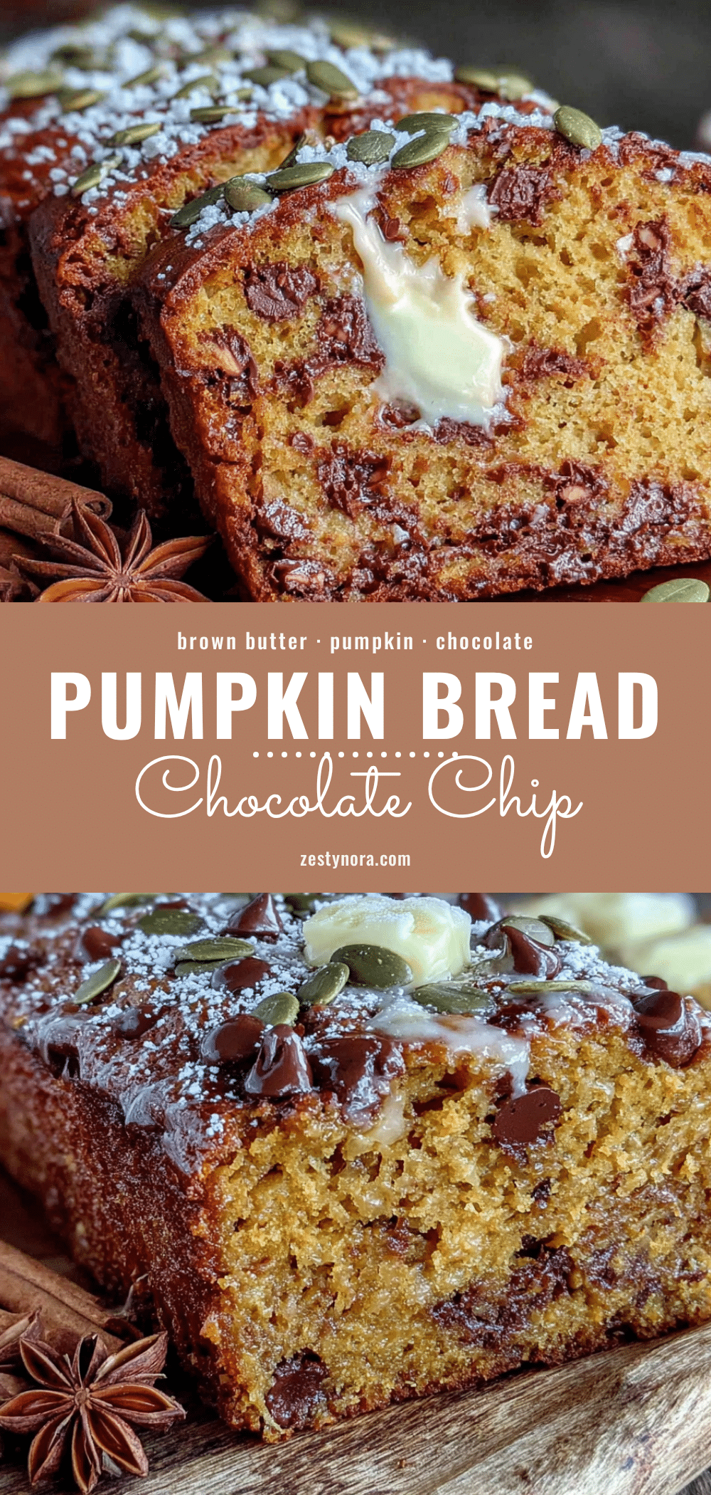 brown butter pumpkin chocolate chip bread recipe