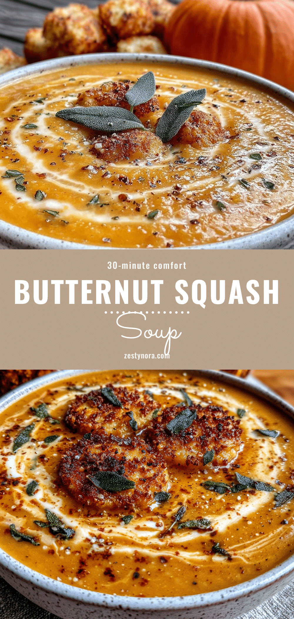 butternut squash soup with sage recipe
