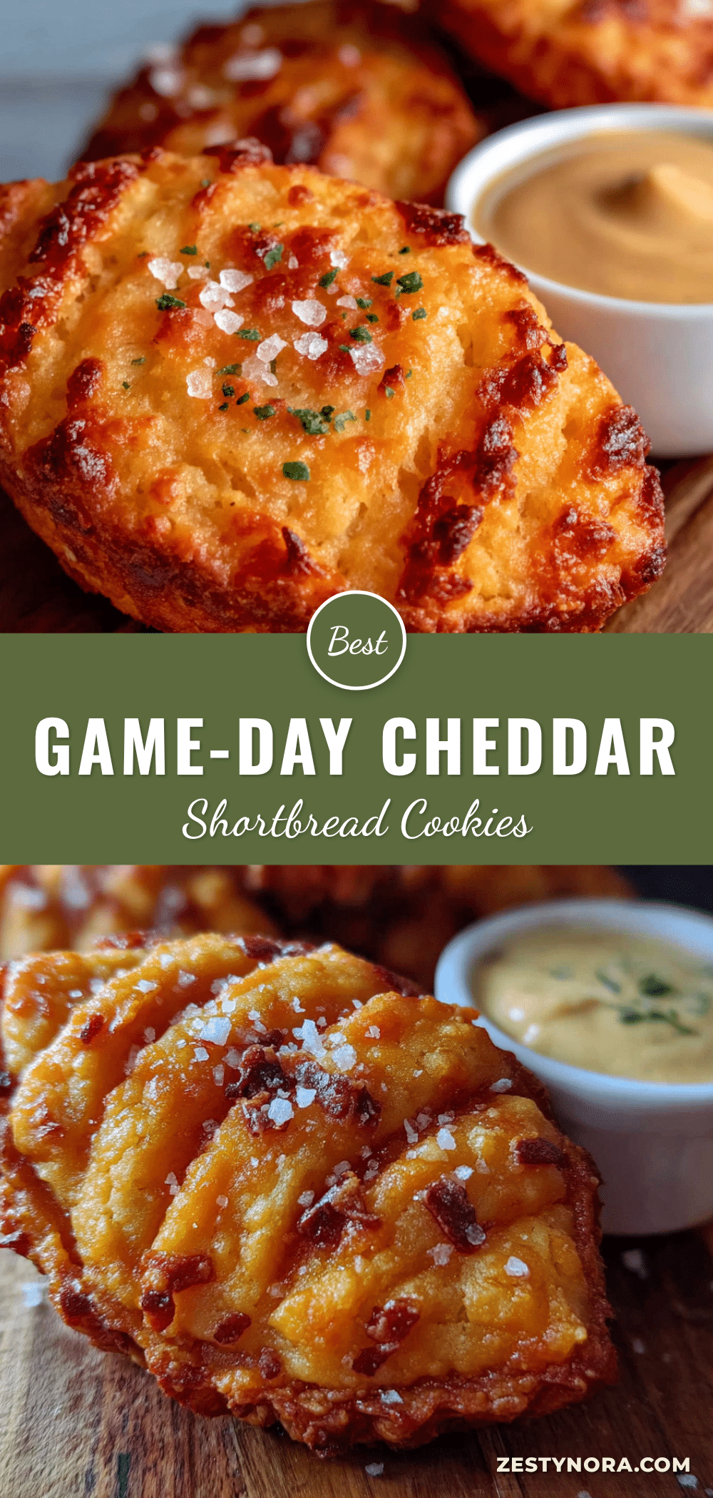 cheddar football shortbread recipe