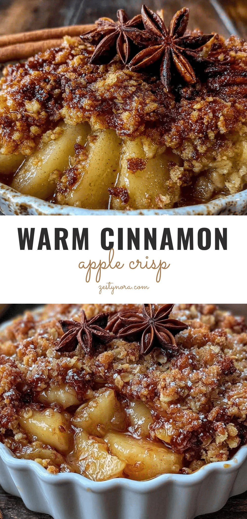 cinnamon apple crisp with oat crumble recipe