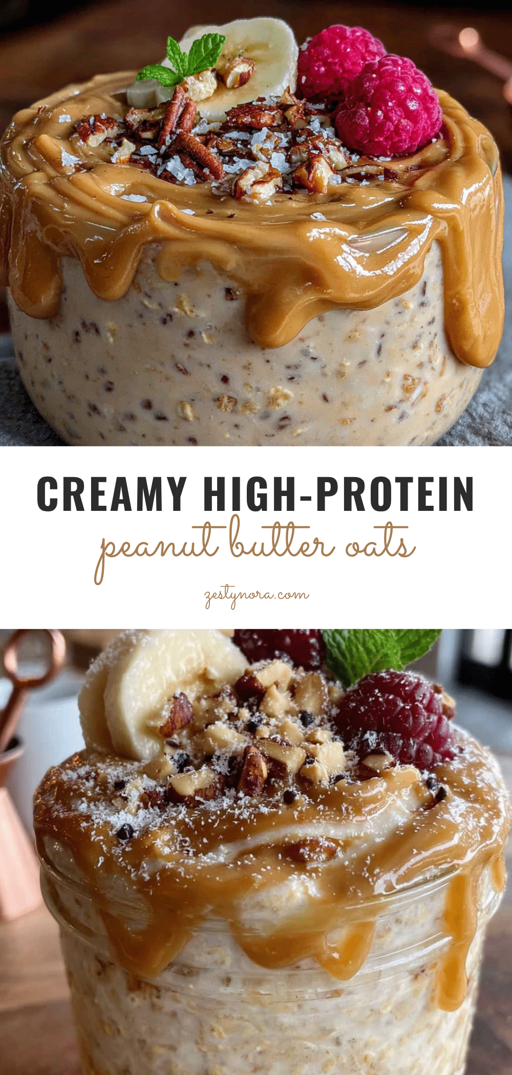 creamy high-protein peanut butter overnight oats recipe