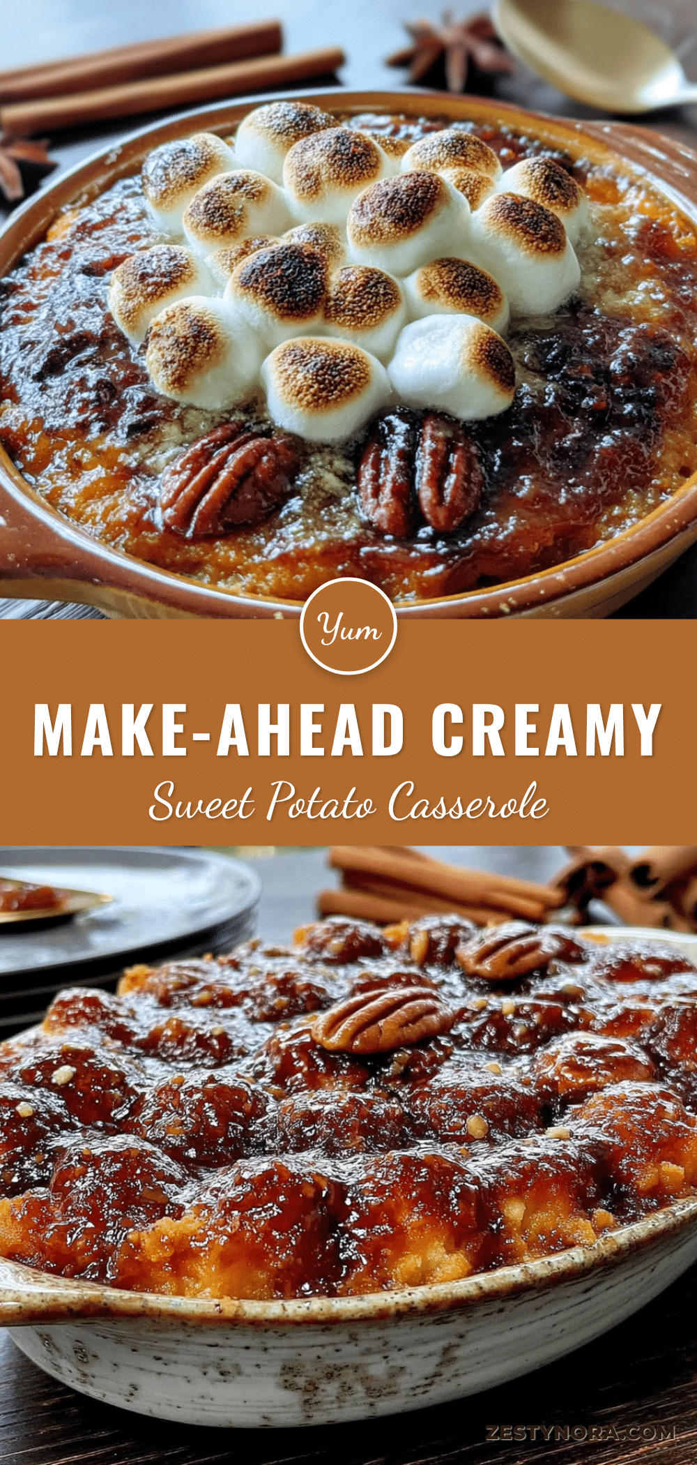 creamy sweet potato casserole recipe