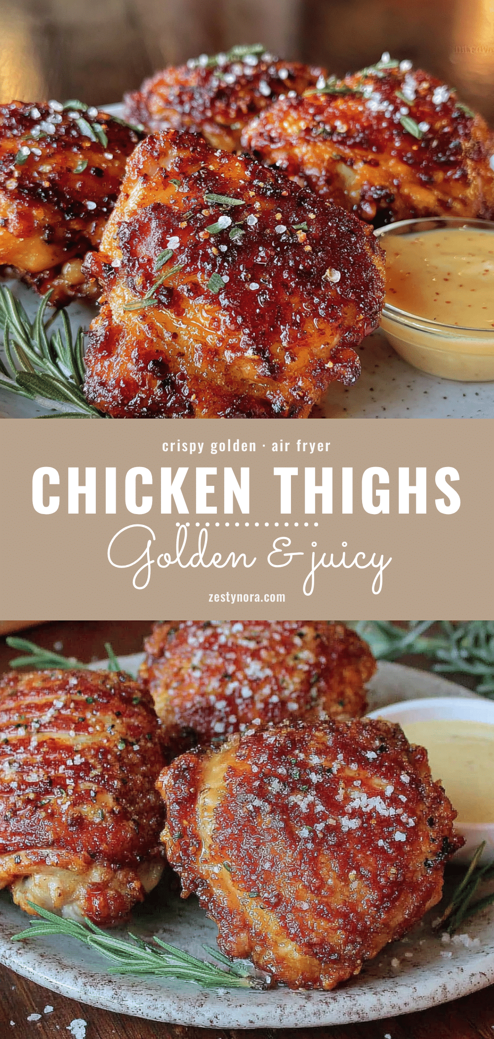 crispy air fryer chicken thighs recipe