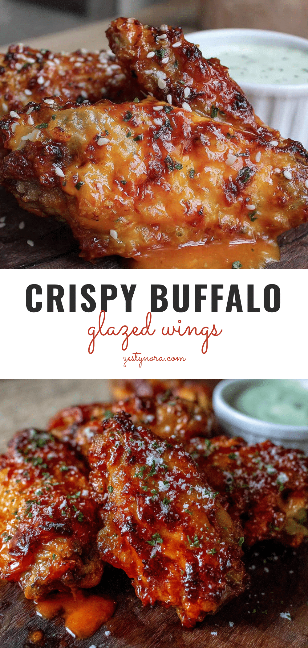 crispy air fryer chicken wings with buffalo glaze recipe
