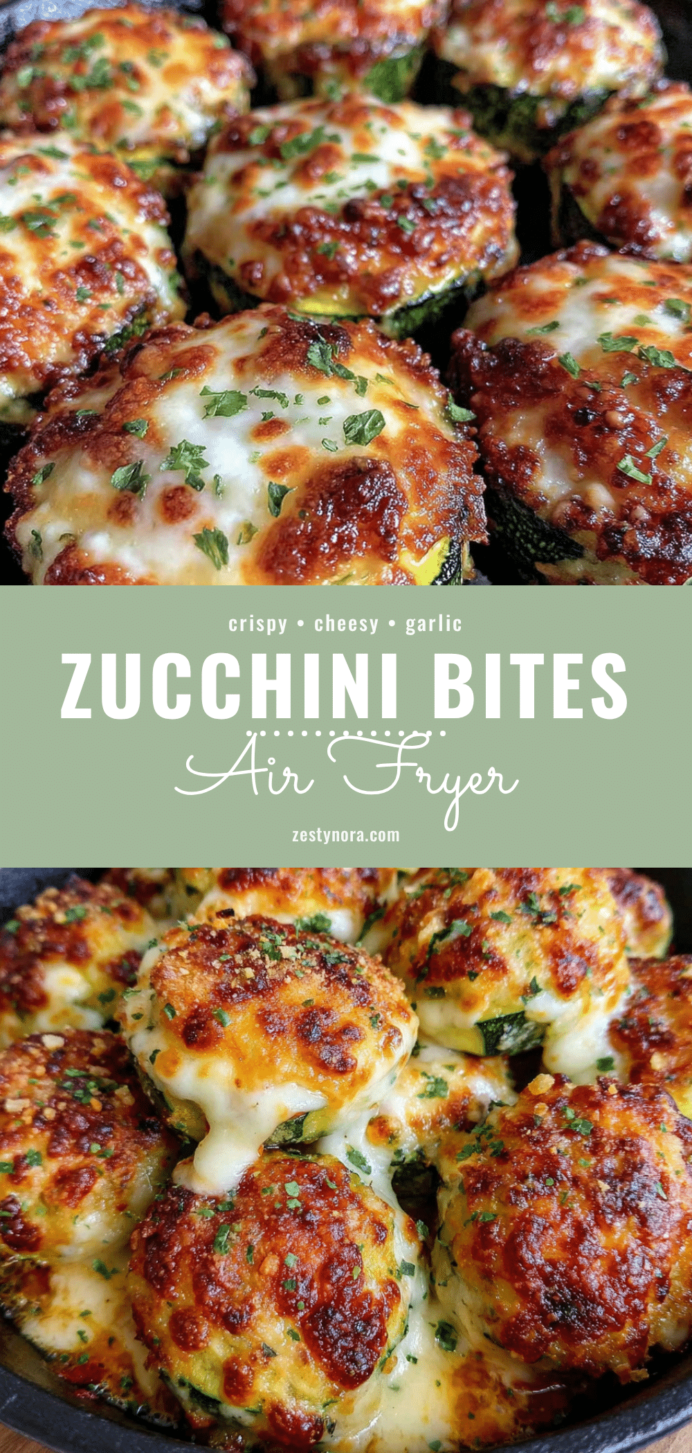 crispy cheesy garlic zucchini bites recipe