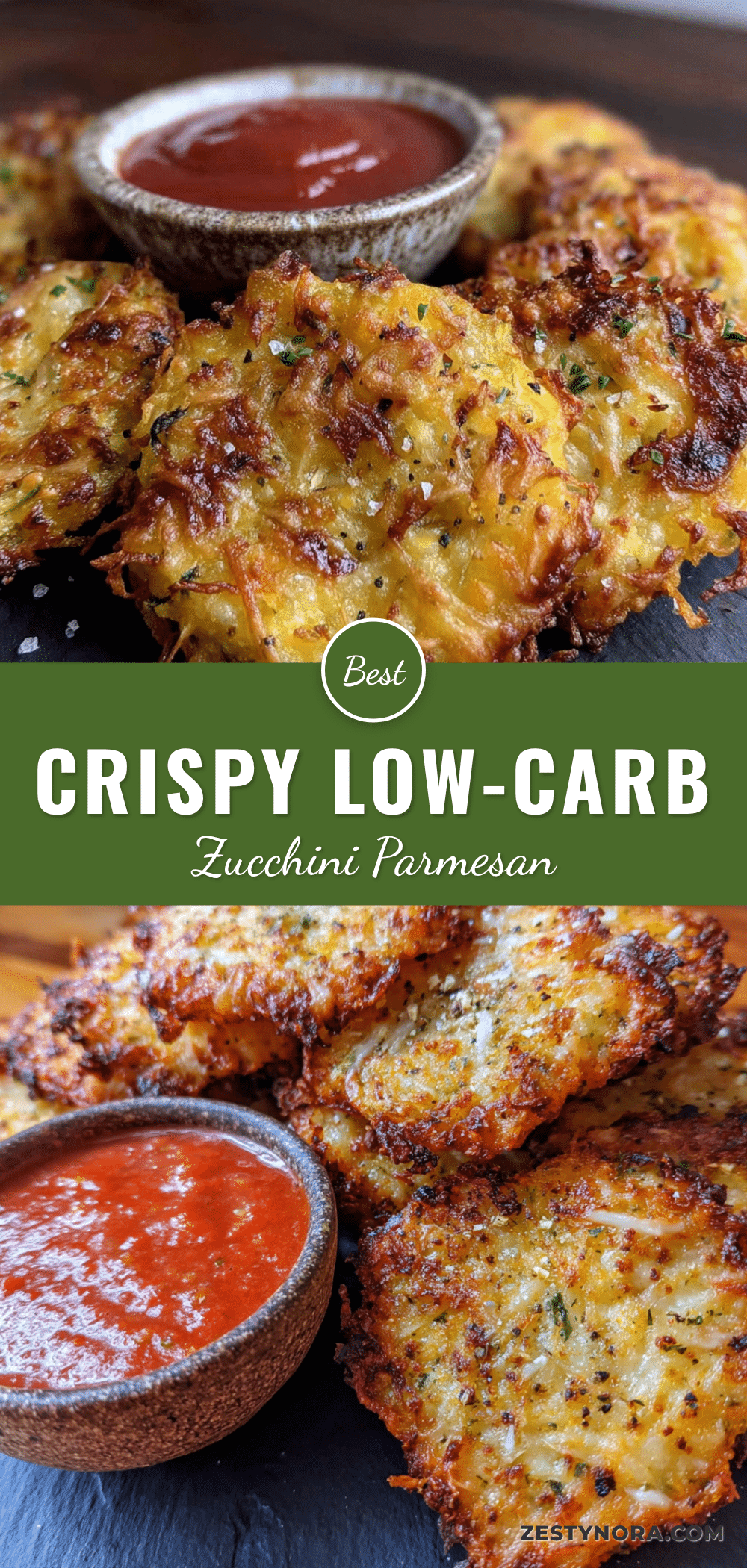 crispy low-carb zucchini parmesan chips recipe