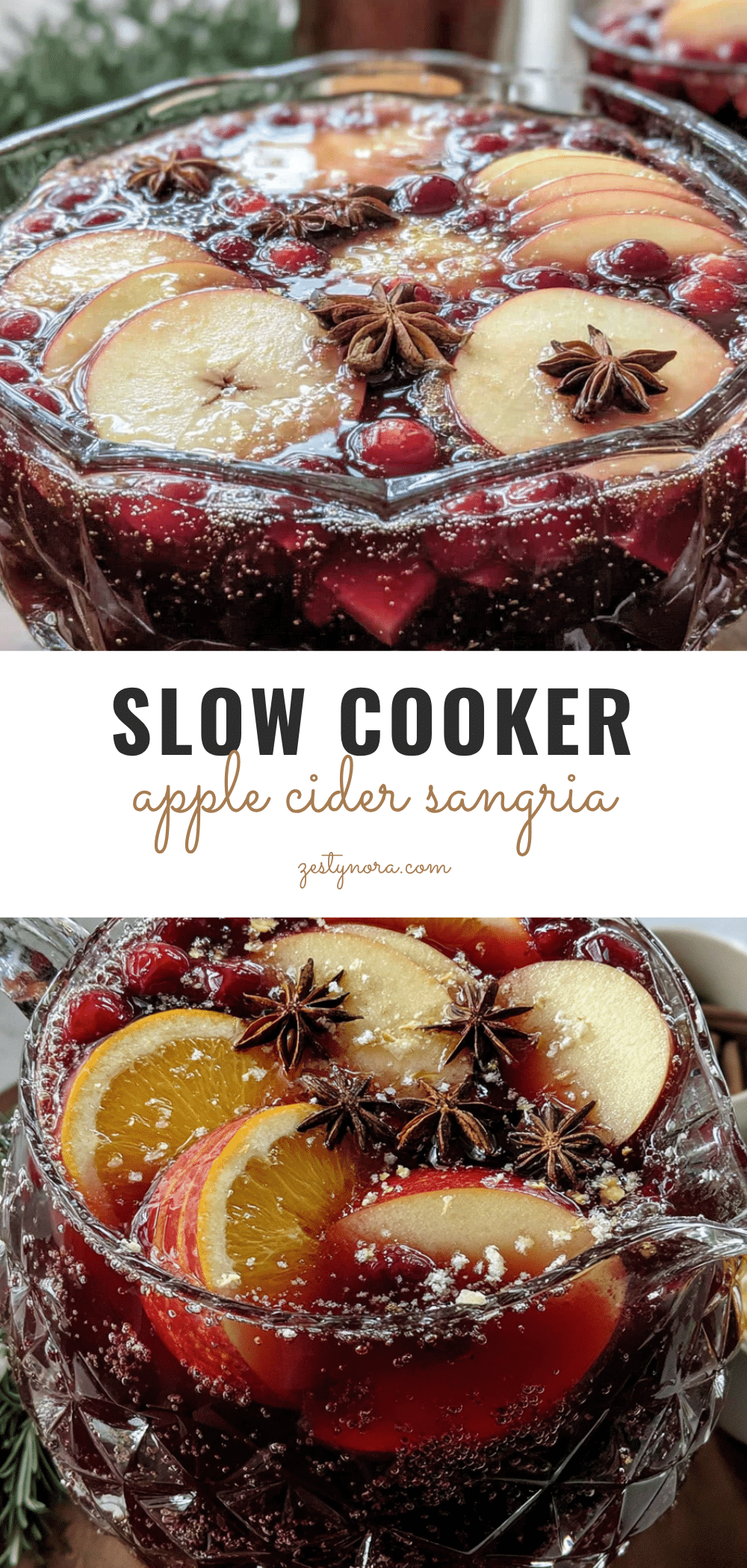 crockpot apple cider sangria recipe