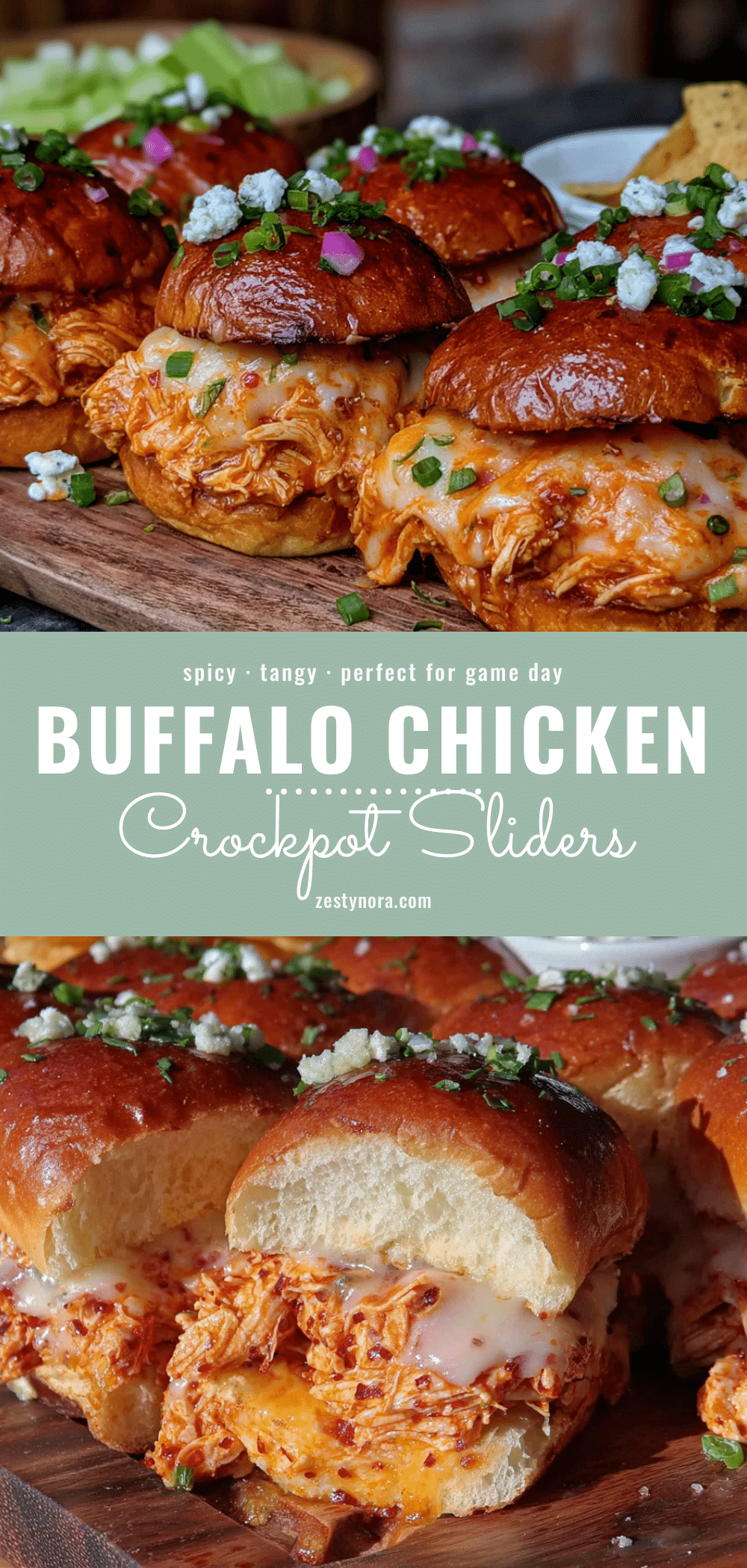 crockpot buffalo chicken sliders recipe