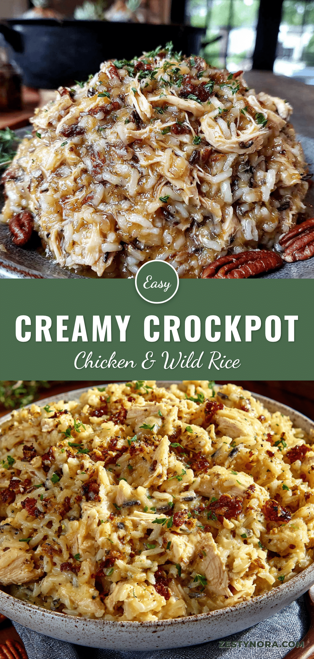 crockpot chicken and wild rice casserole recipe
