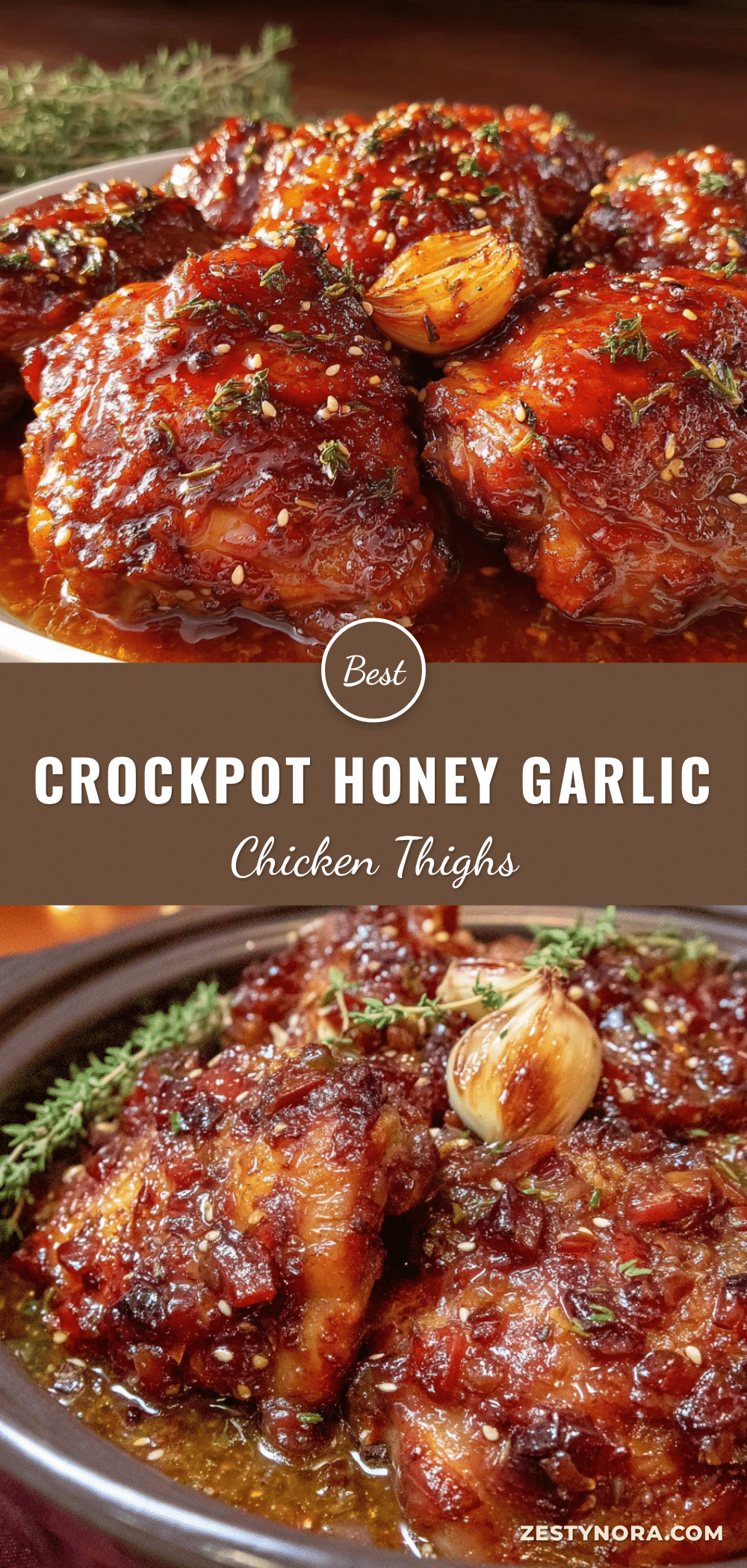 crockpot chicken thighs honey garlic recipe