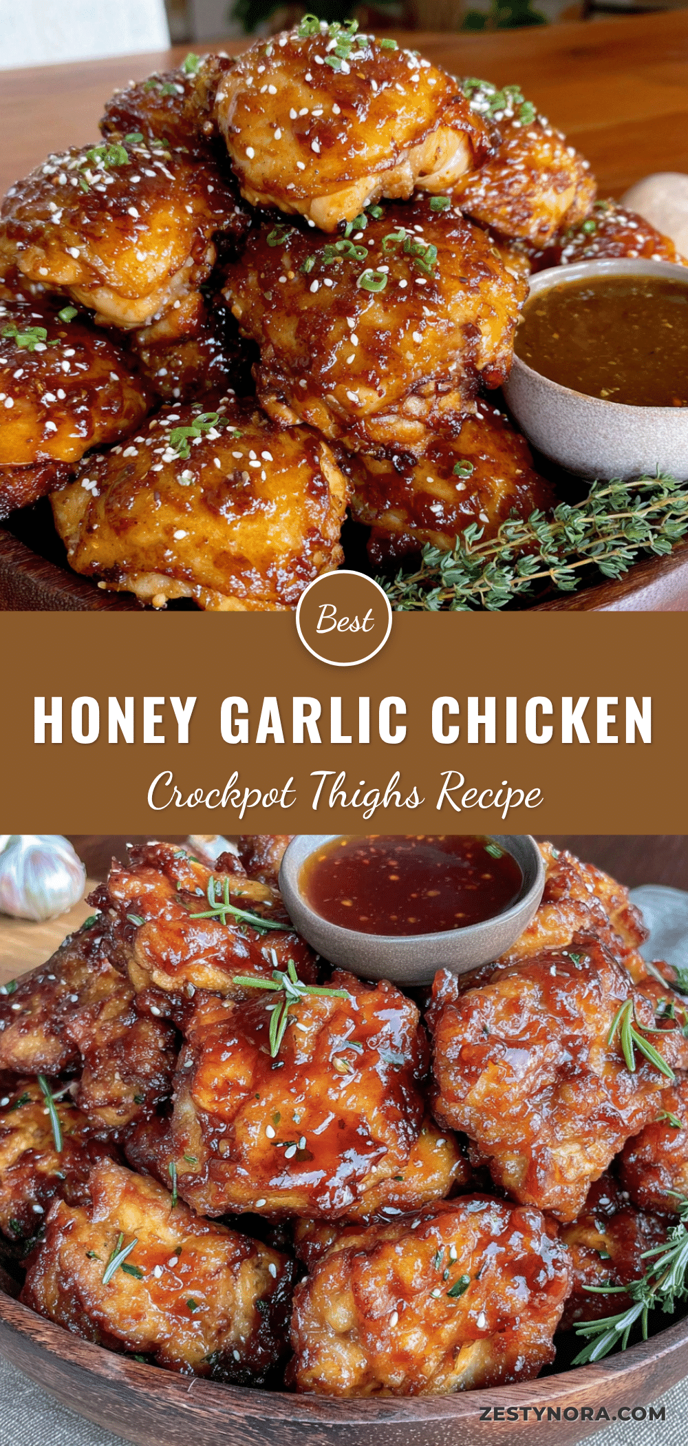 crockpot honey garlic chicken thighs recipe