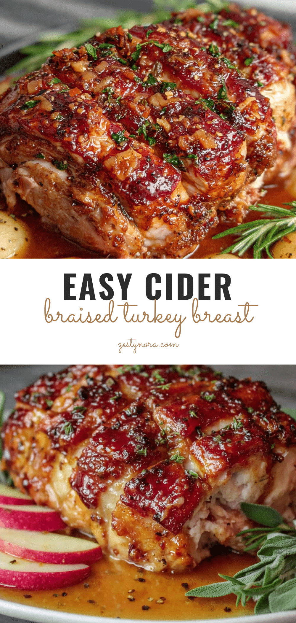 Easy Cider Braised Turkey Breast recipe