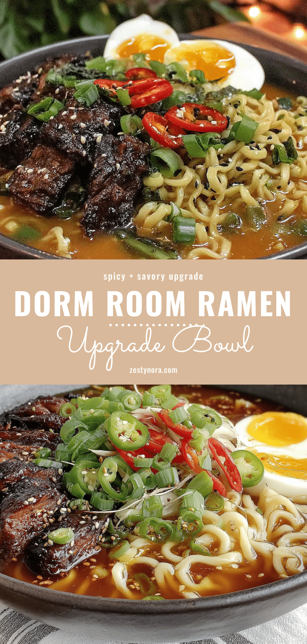 easy dorm ramen upgrade bowl recipe