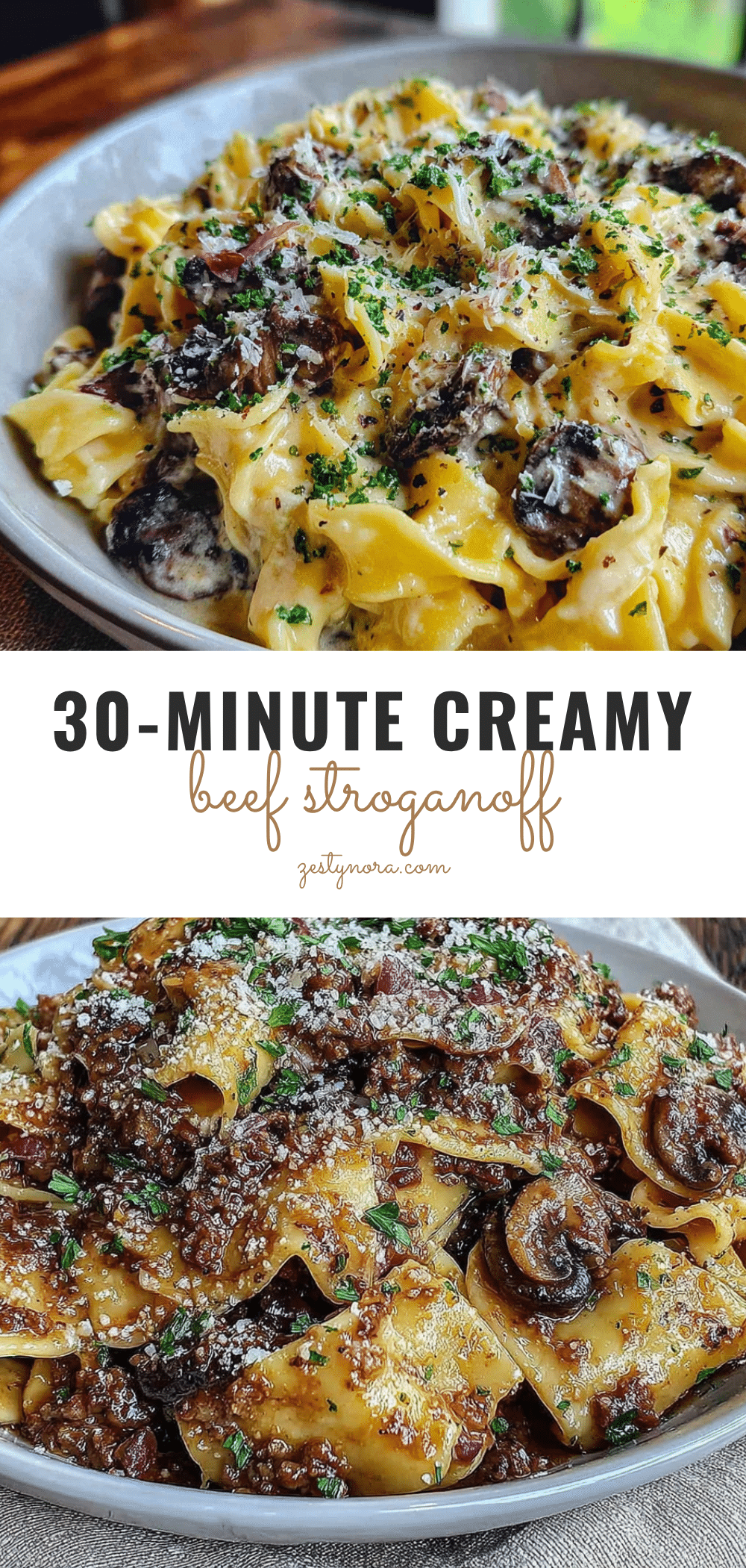 easy ground beef stroganoff recipe