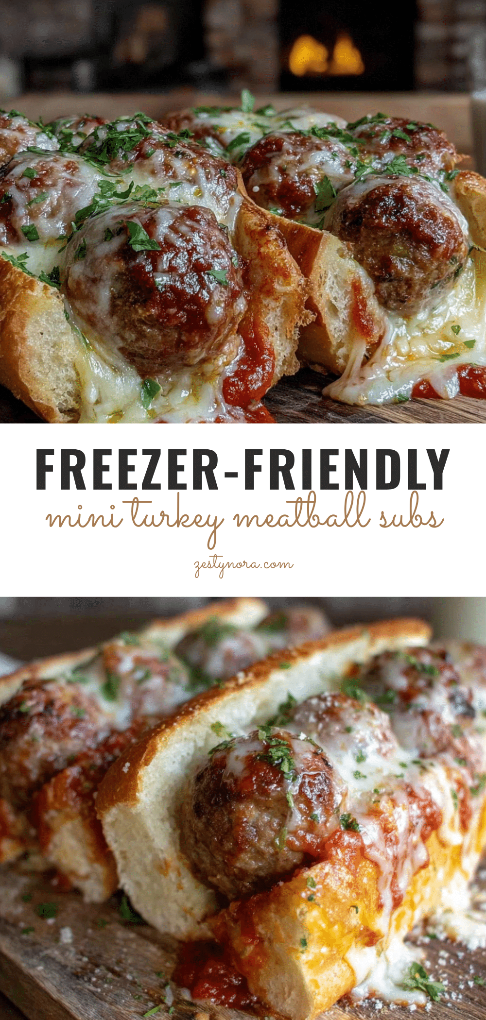 freezer-friendly mini turkey meatball subs recipe