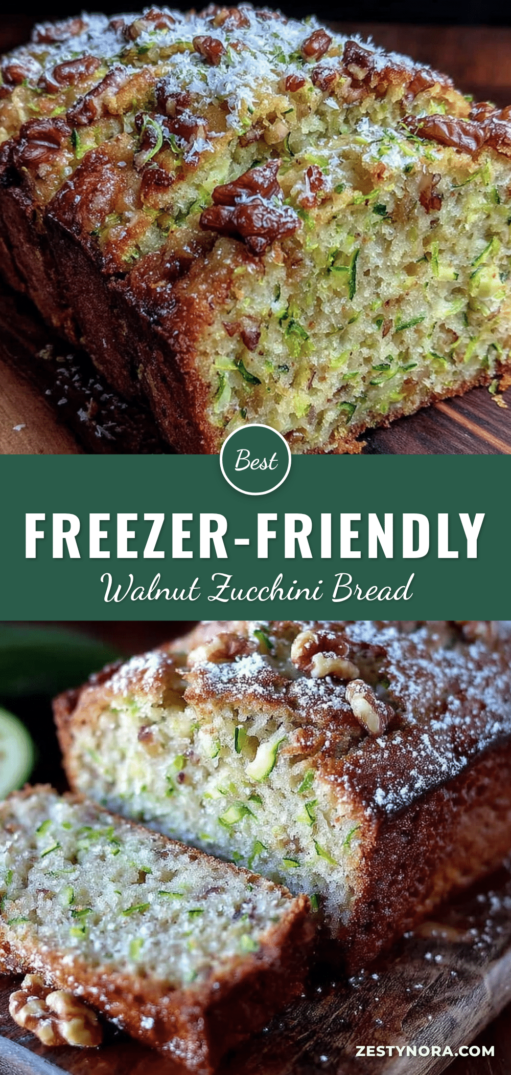 freezer-friendly zucchini bread with walnuts recipe