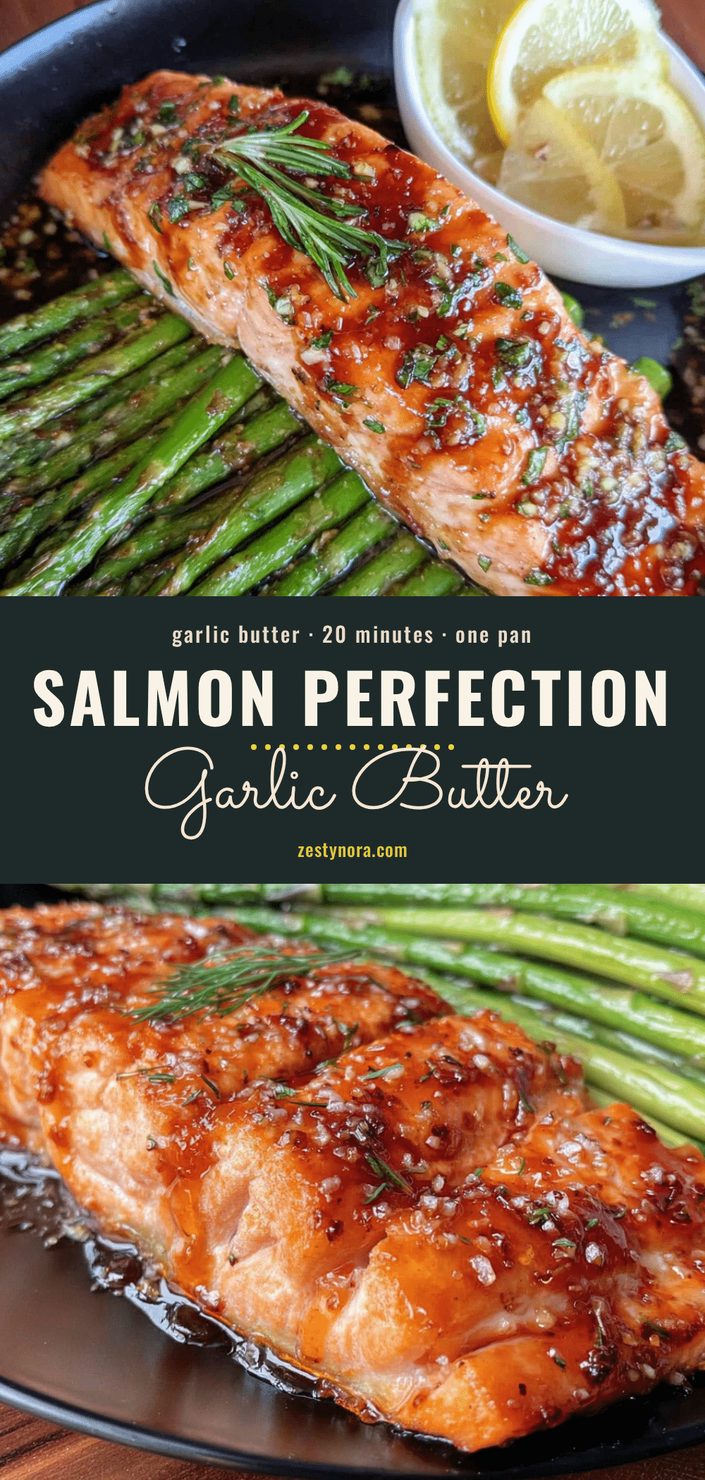 garlic butter salmon and asparagus recipe