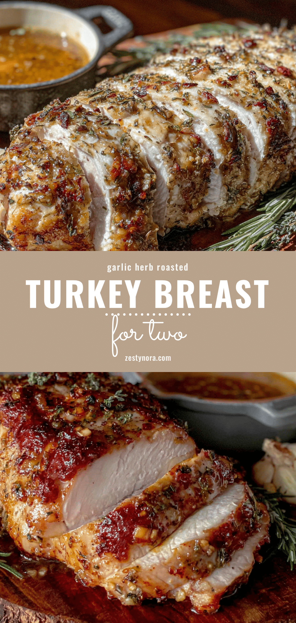 garlic herb turkey breast for two recipe