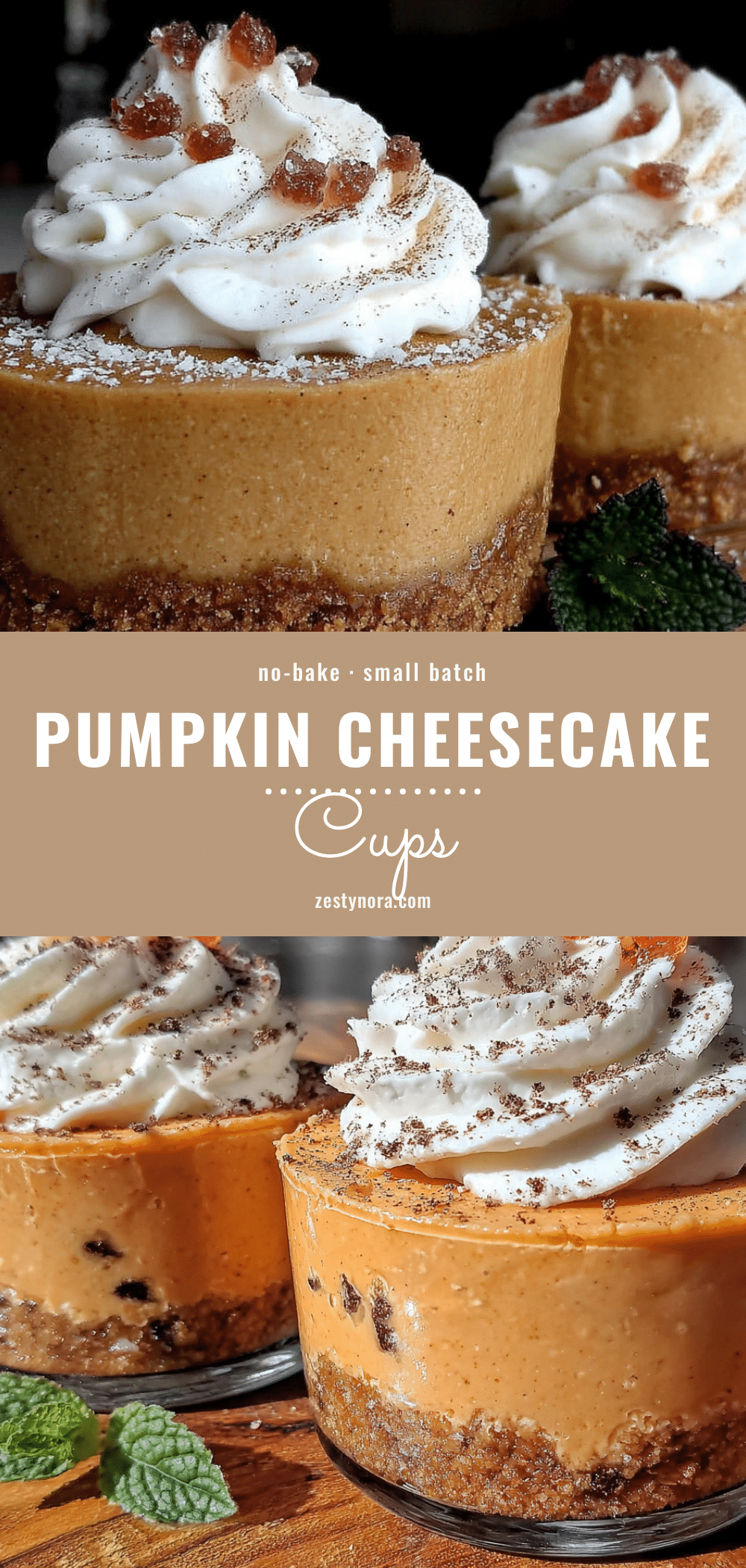 no-bake pumpkin cheesecake cups recipe