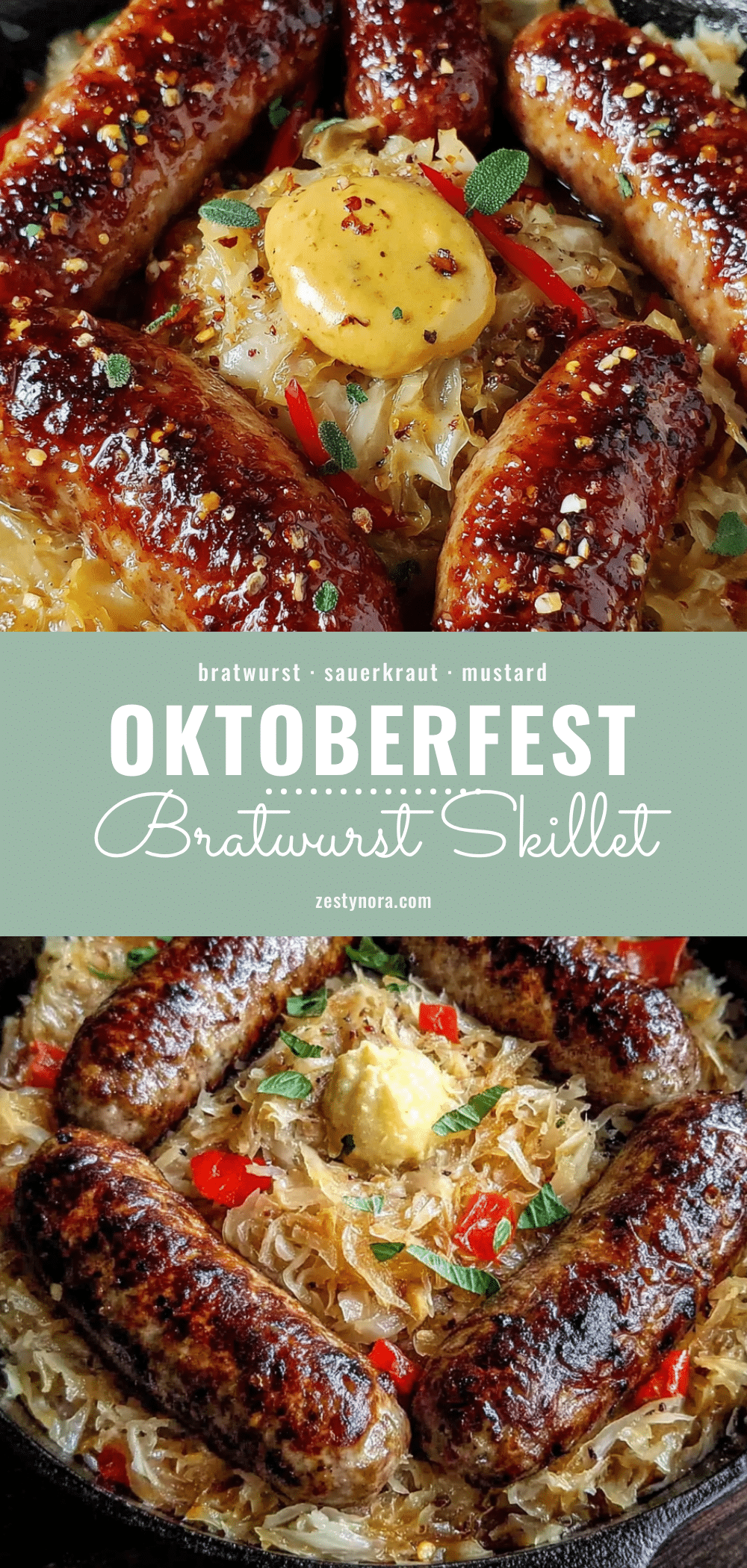 oktoberfest bratwurst skillet recipe